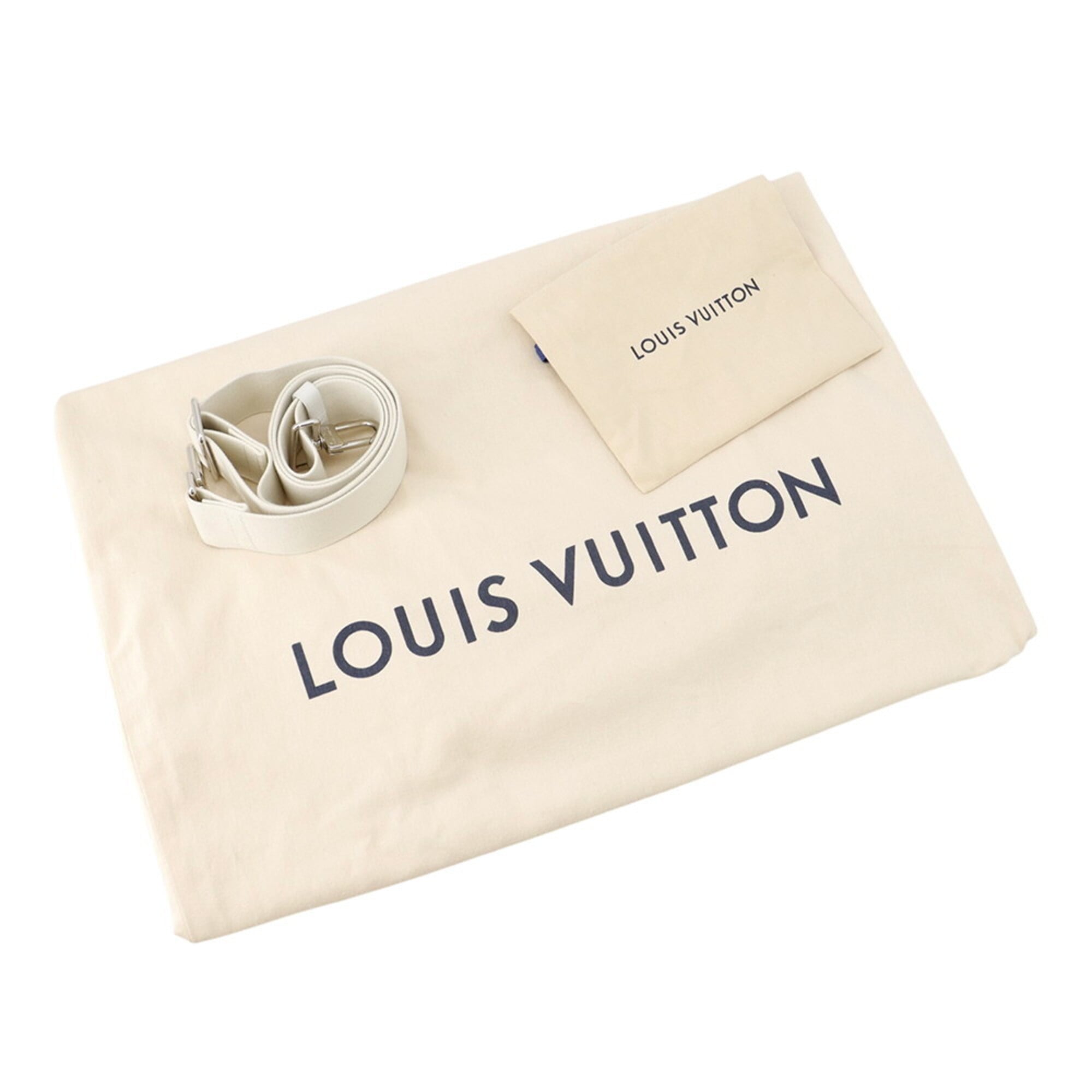 Louis Vuitton Blanc Leather Handbag Tote Bag (Pre-Owned)