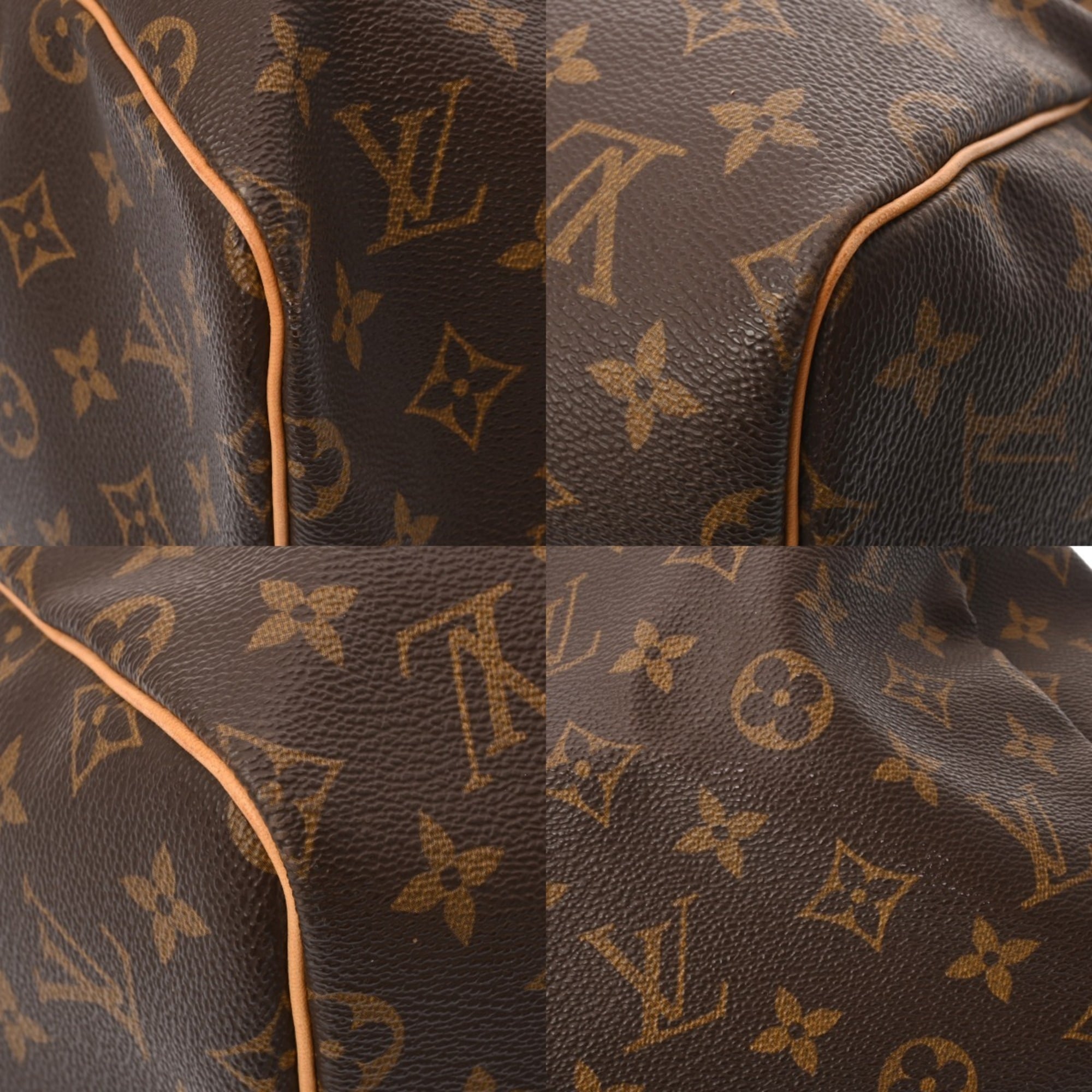 Louis Vuitton Brown Monogram Canvas Boston Bag (Pre-Owned)