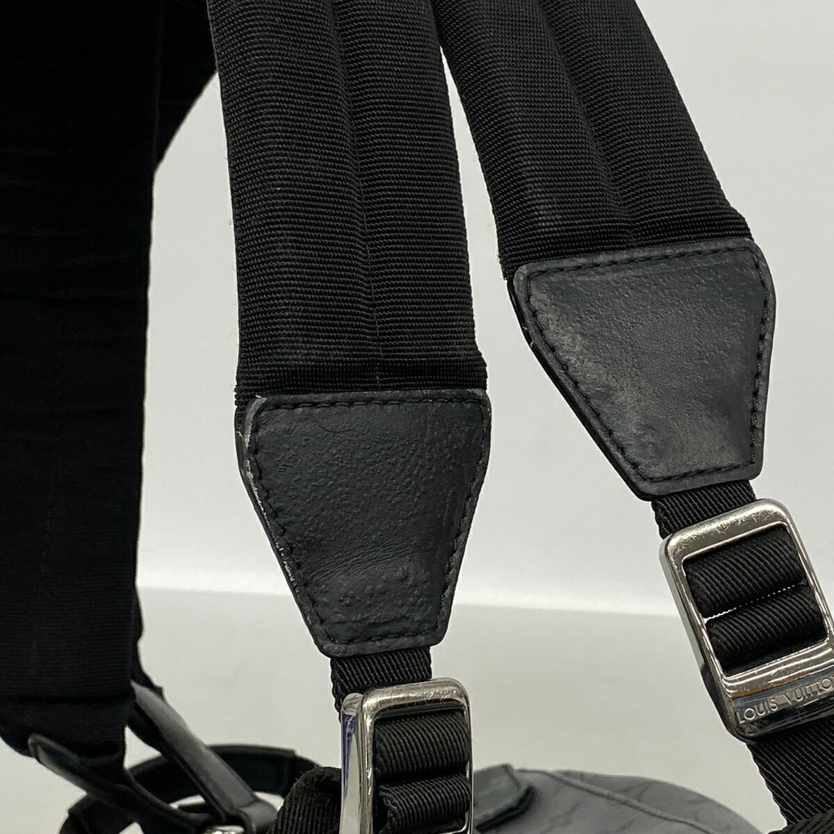 Louis Vuitton Black Gray Backpack (Pre-Owned)