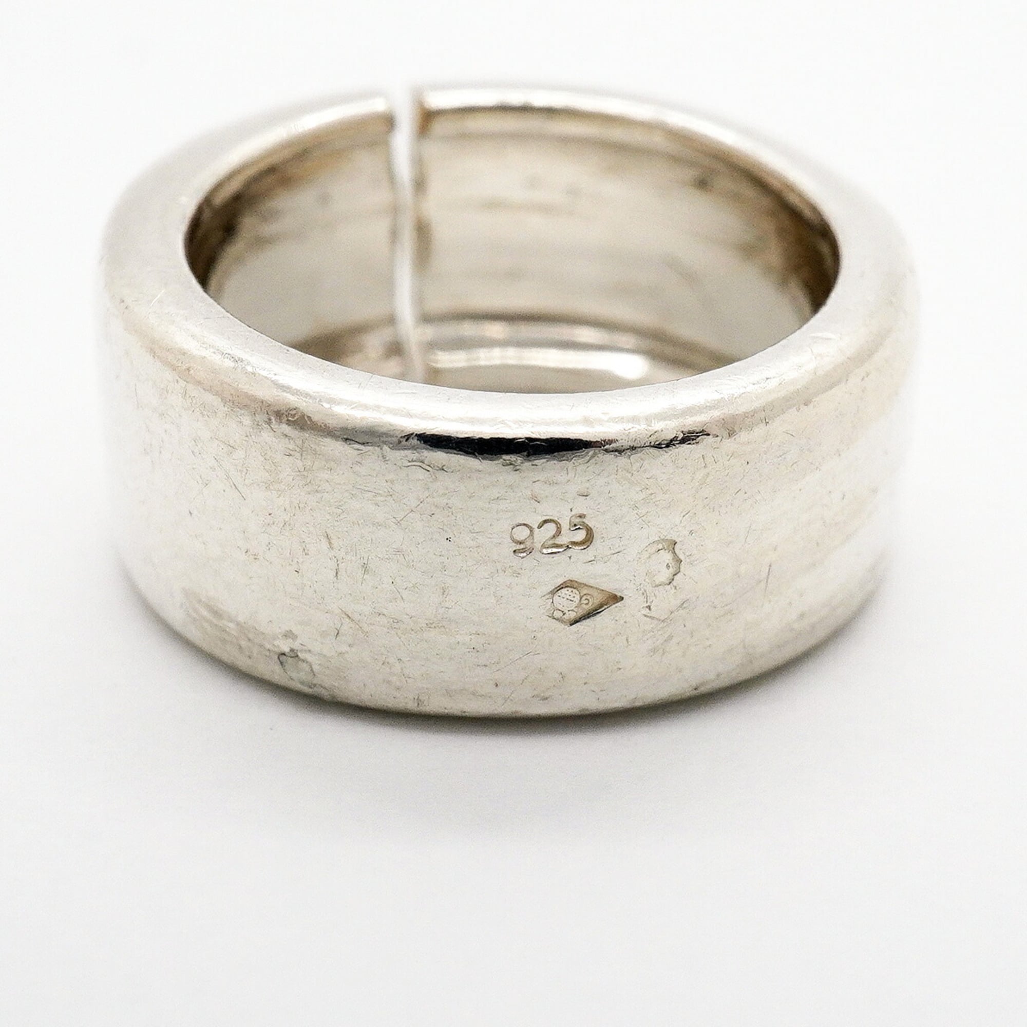 Chanel Silver 925 Band Ring (Pre-Owned)