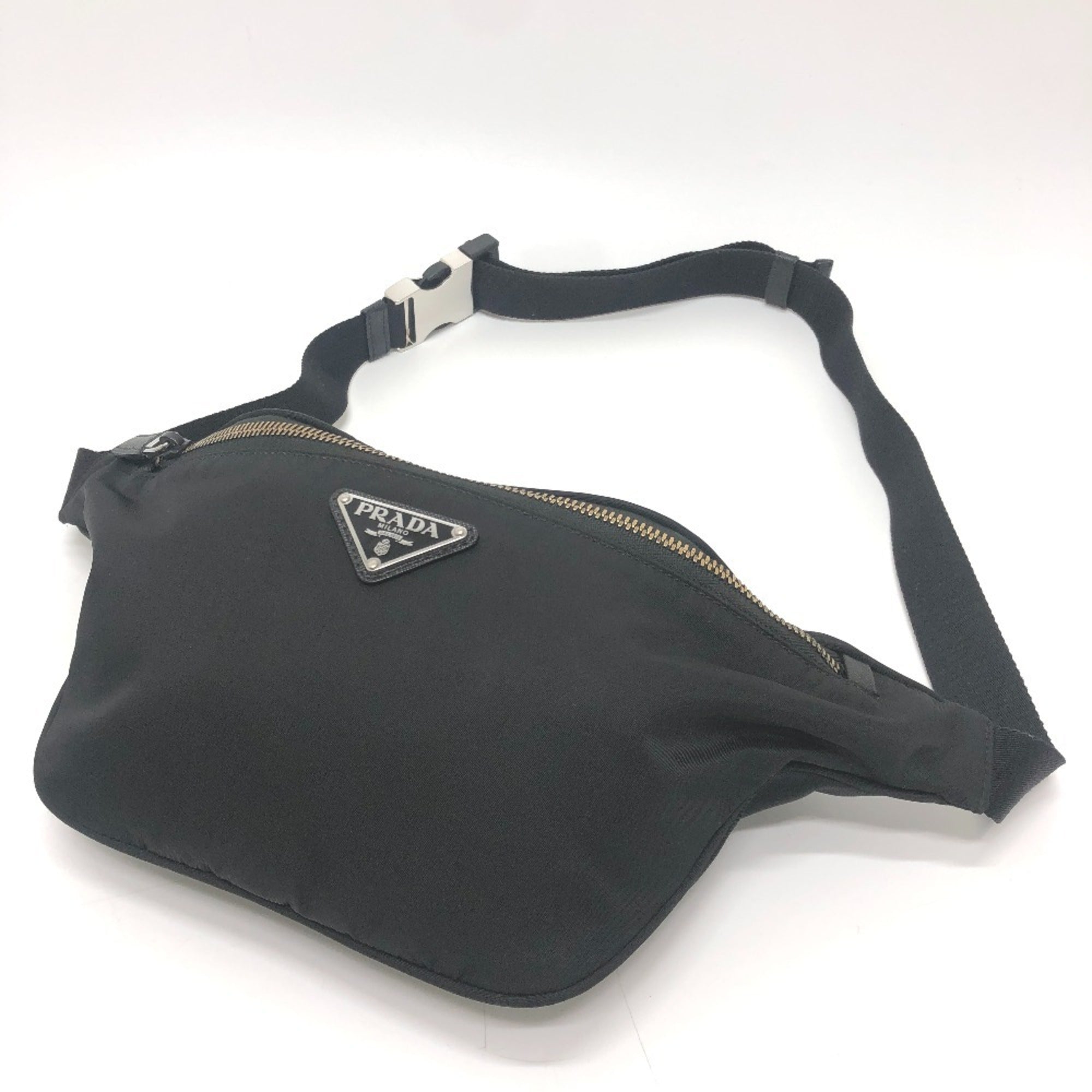 Prada Black Nylon Fanny Pack Handbag (Pre-Owned)