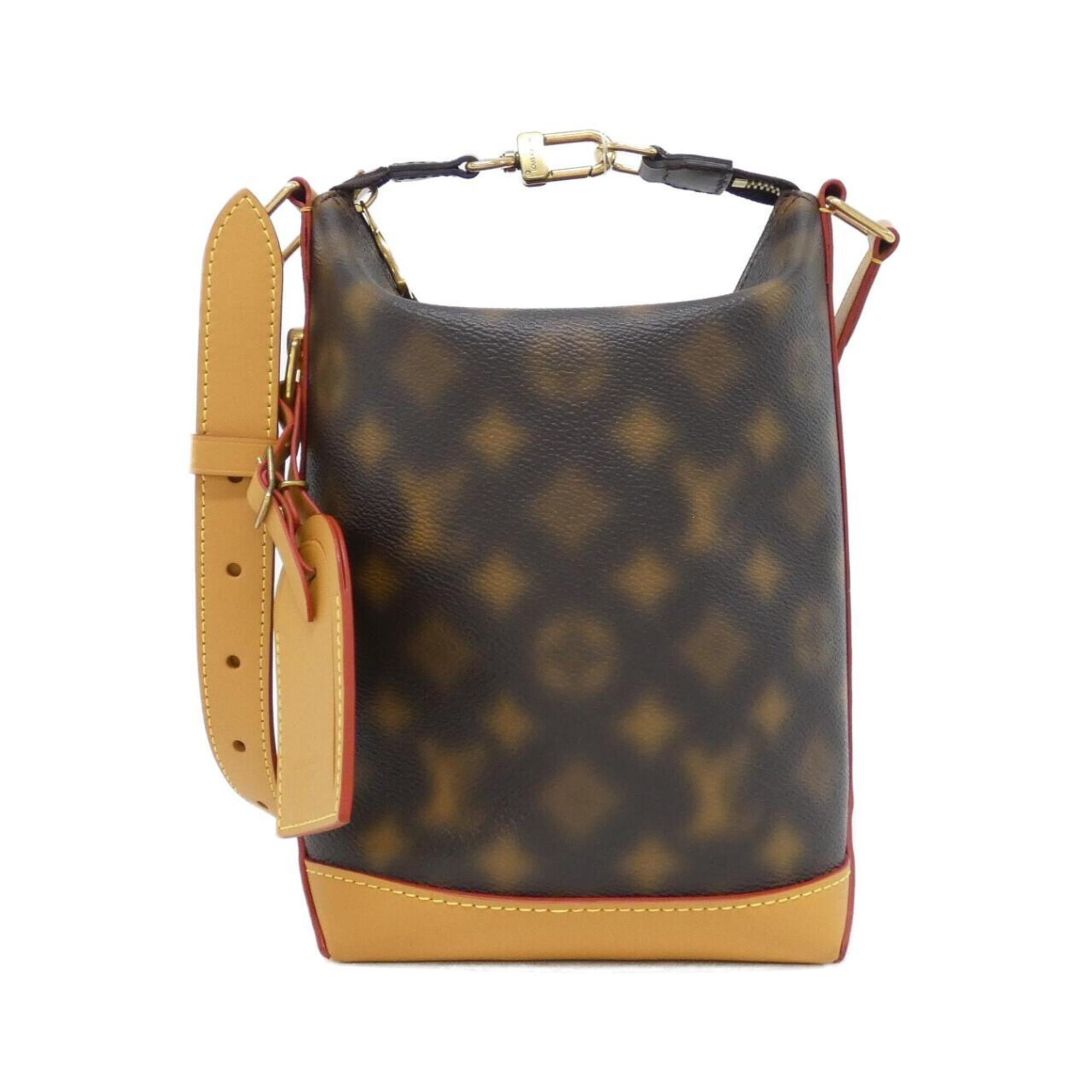 Louis Vuitton Brown Coated Canvas Shoulder Bag (Pre-Owned)