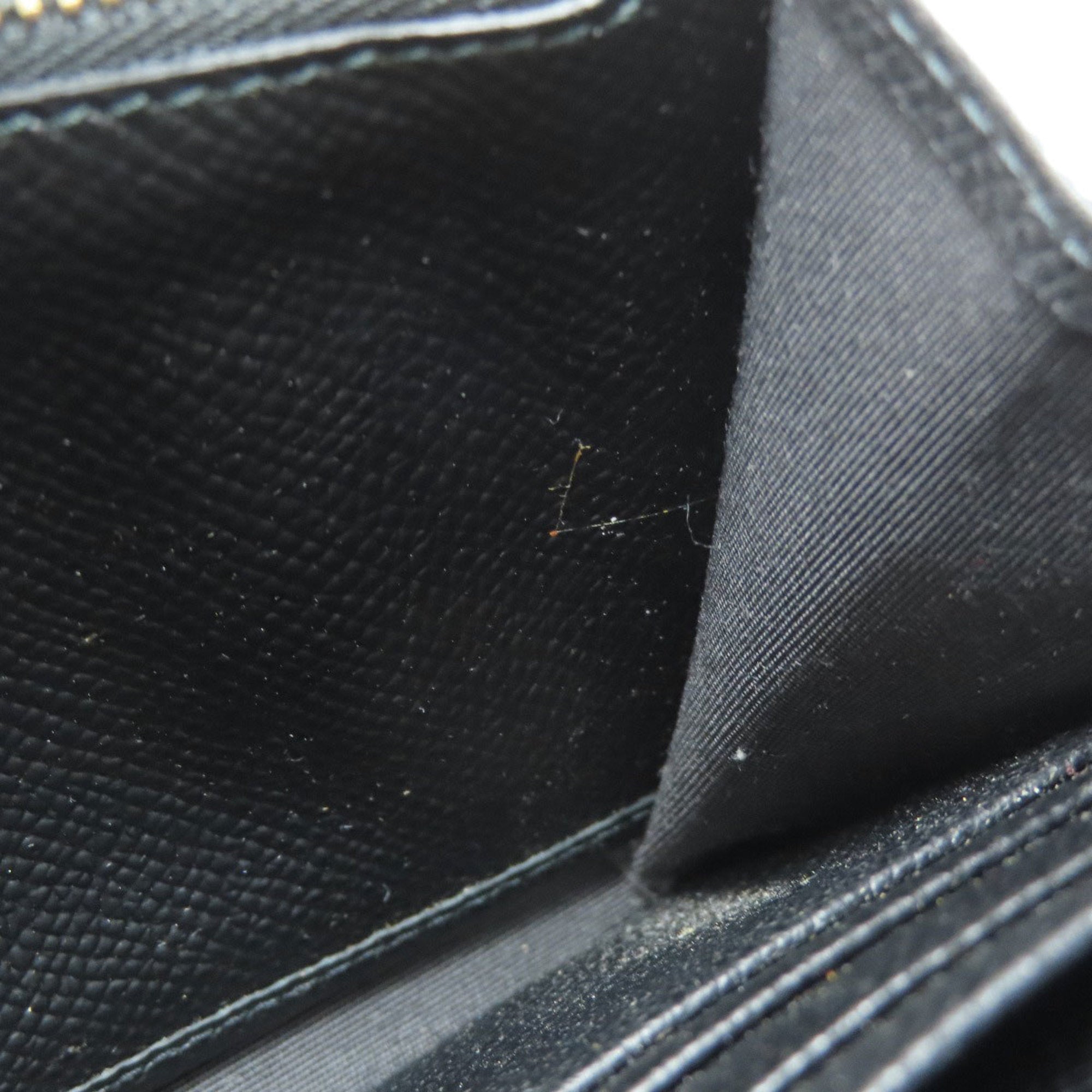 Salvatore Ferragamo Black Leather Long Wallet (Bi-Fold) (Pre-Owned)