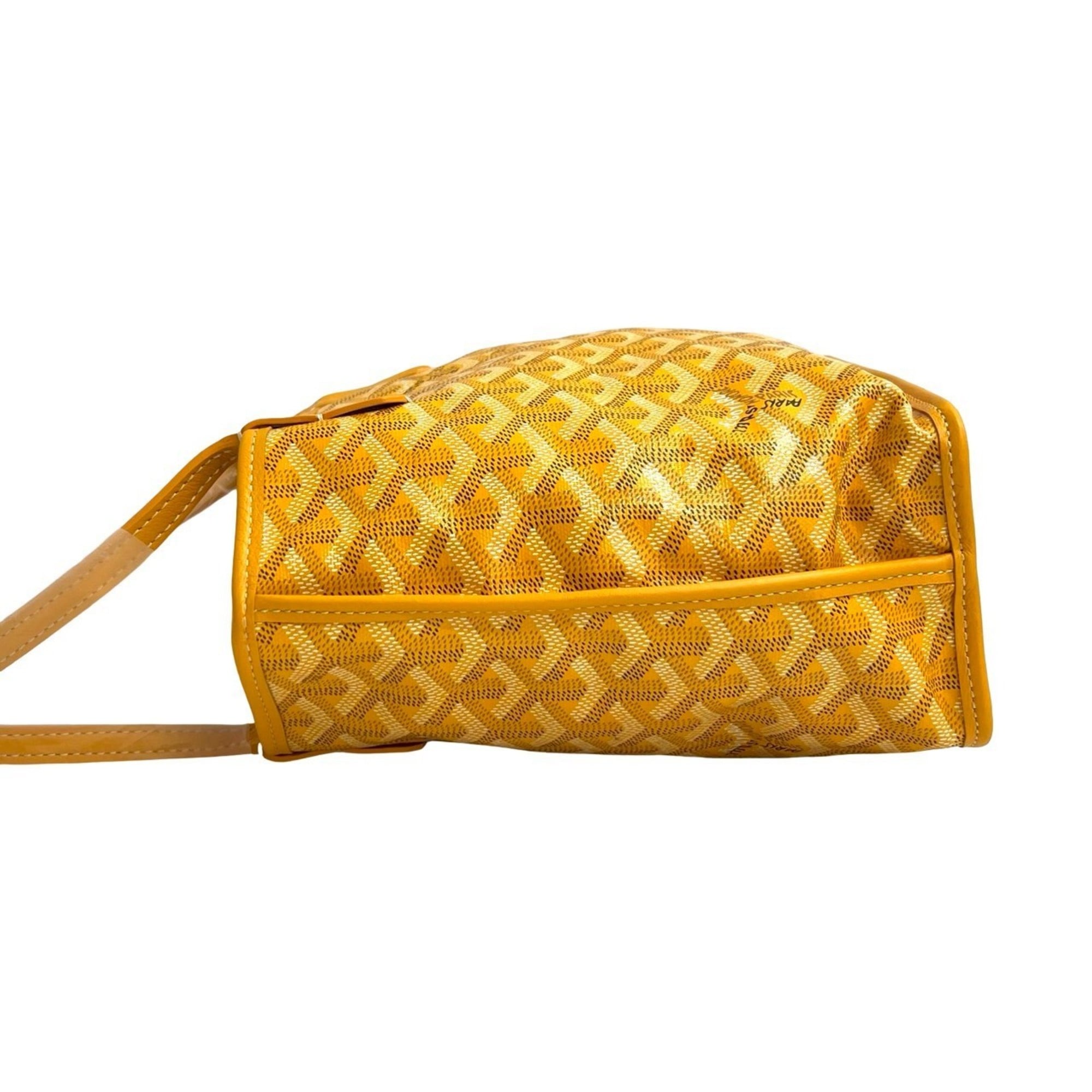 Goyard Yellow Leather Handbag Pouch Tote Bag (Pre-Owned)