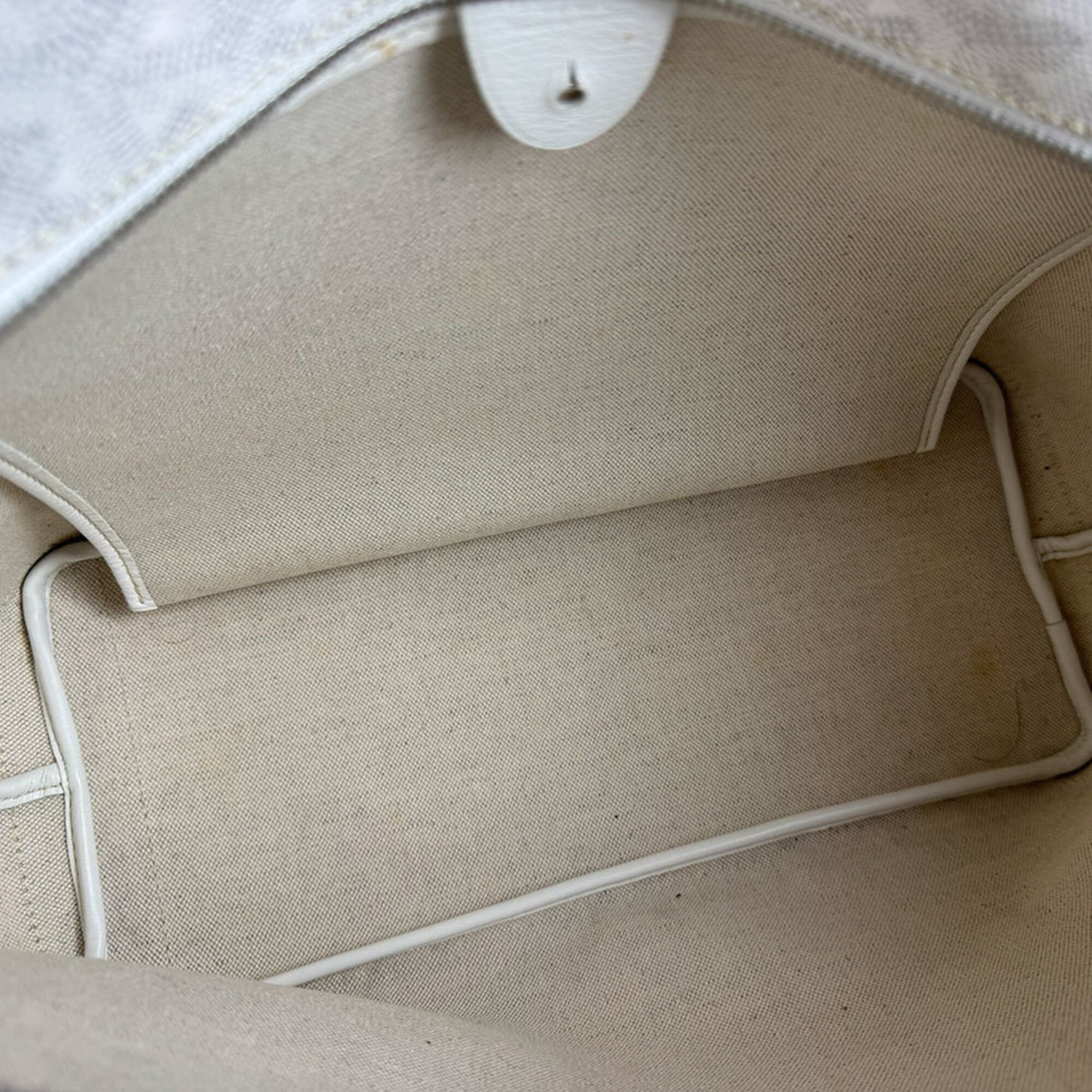 Goyard White Coated Canvas Tote Bag (Pre-Owned)