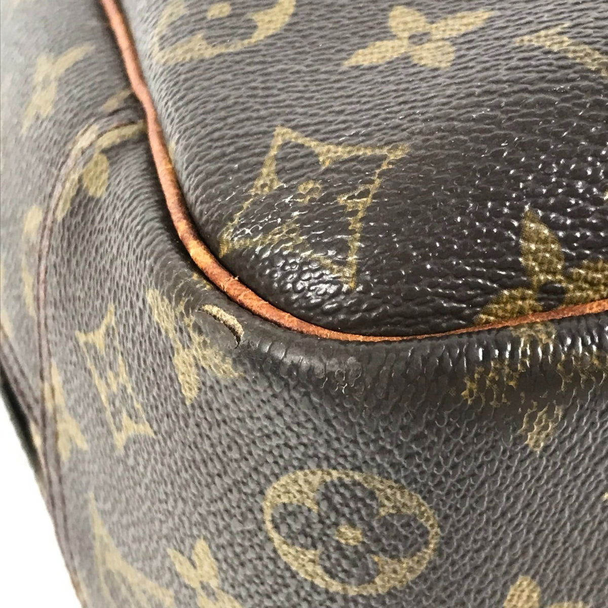 Louis Vuitton Brown Monogram Canvas Boston Bag Handbag Tote Bag (Pre-Owned)