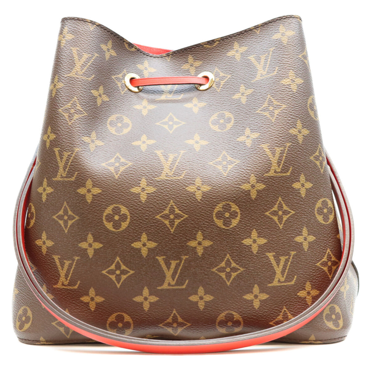 Louis Vuitton Coquelicots Red Color Monogram Shoulder Bag (Pre-Owned)