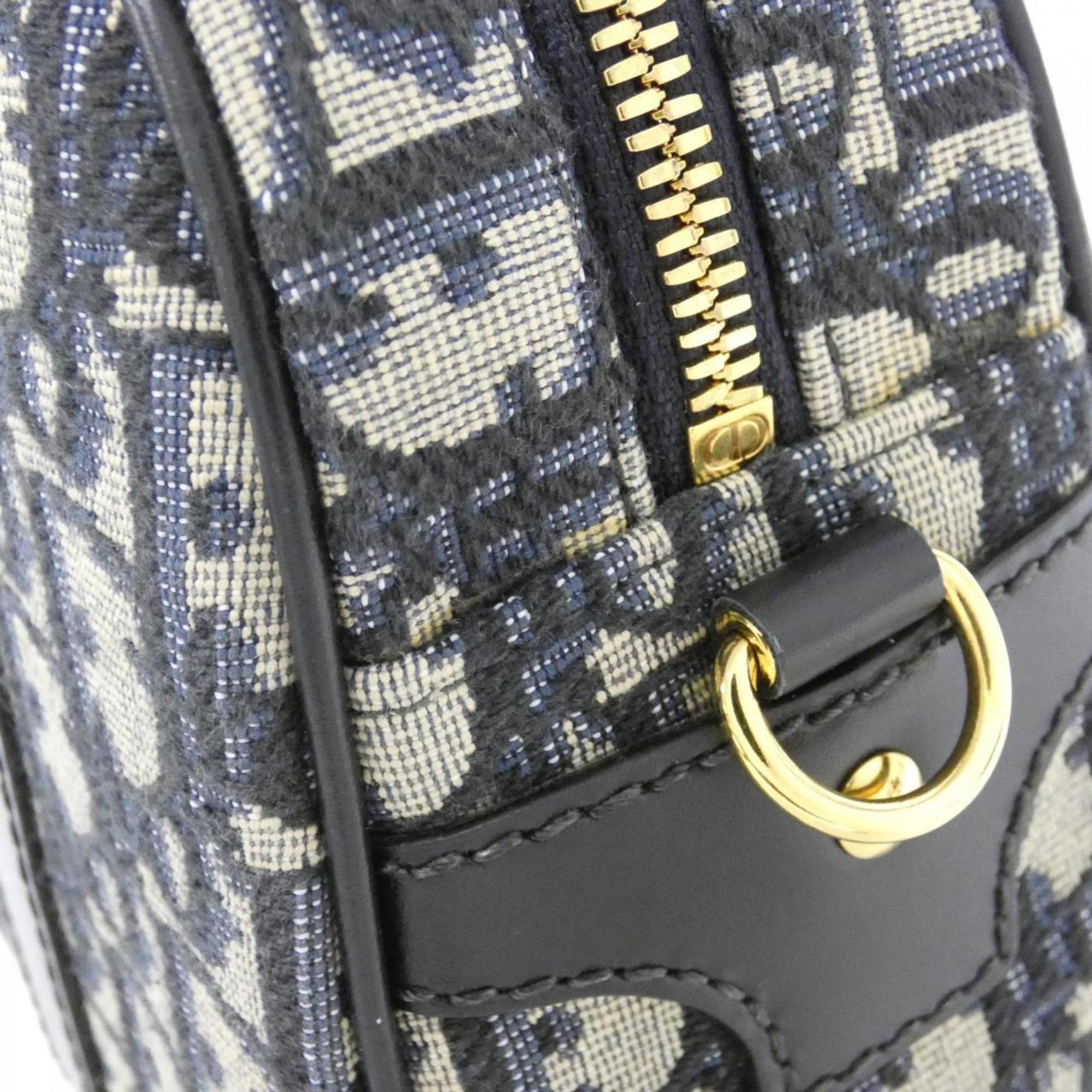 Christian Dior Blue Canvas Handbag (Pre-Owned)