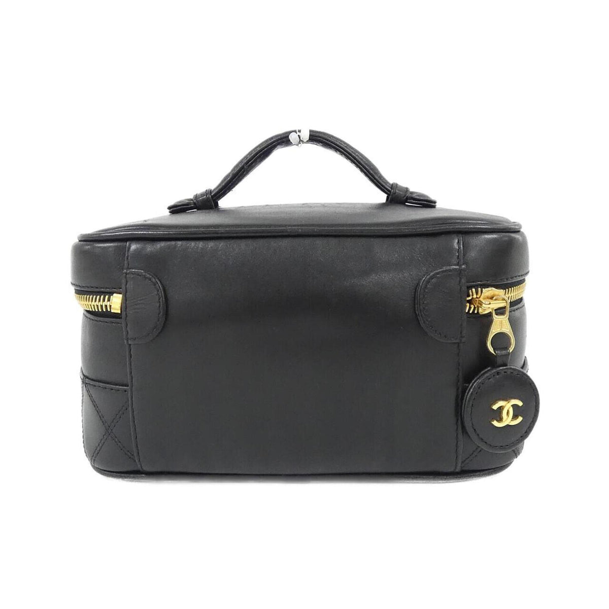 Chanel Black Leather Handbag (Pre-Owned)