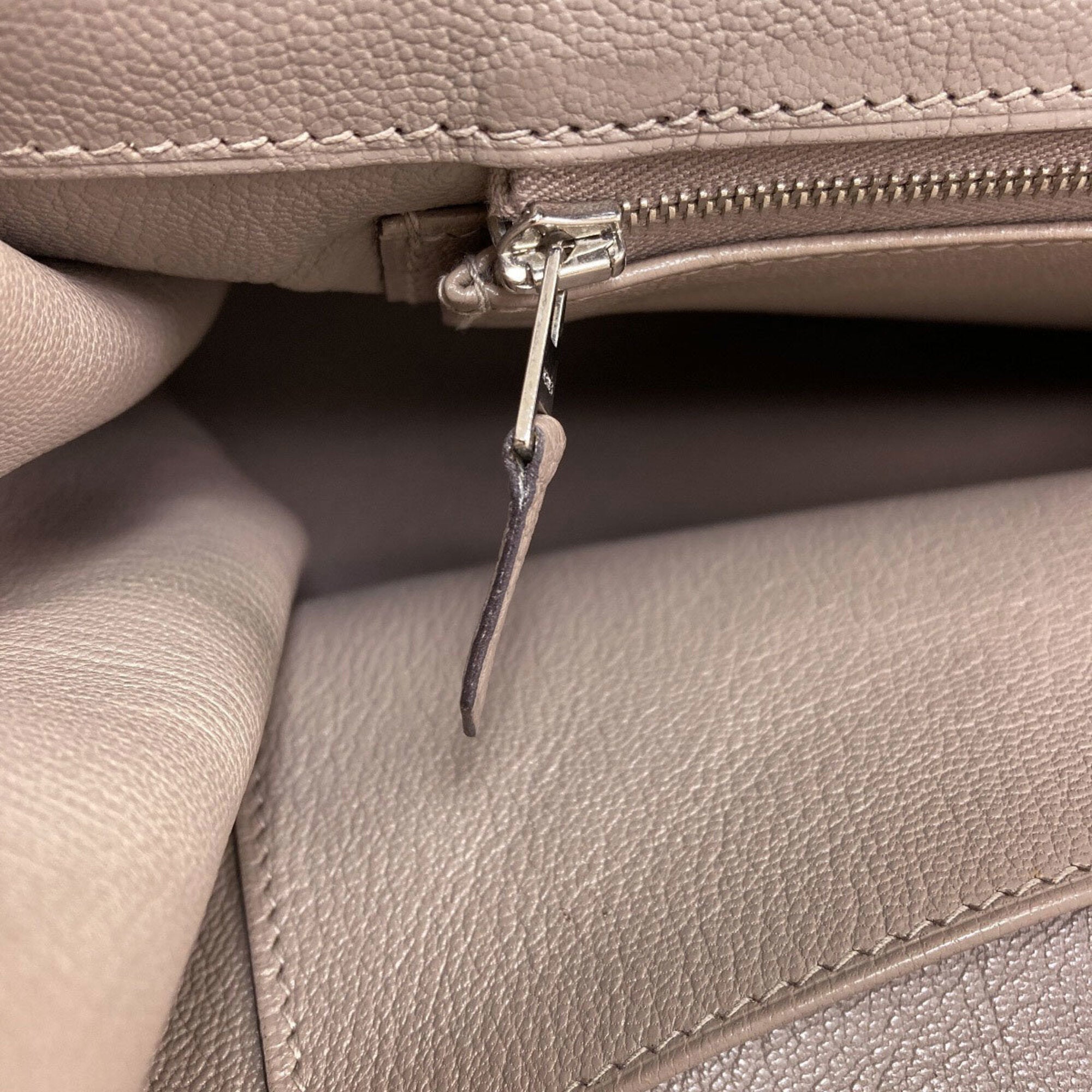 Hermes Birkin Grayish Togo Leather Handbag (Pre-Owned)