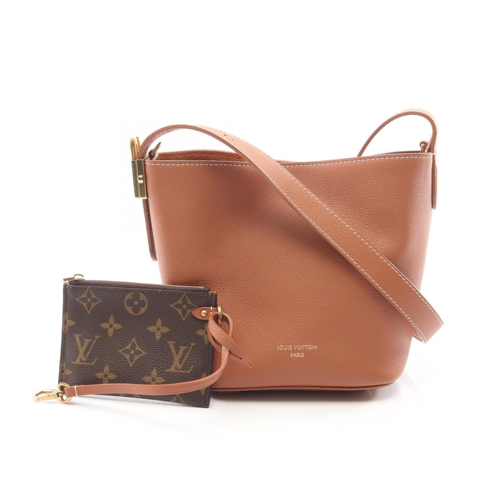 Louis Vuitton Brown Cognac Leather Handbag Pouch Shoulder Bag (Pre-Owned)
