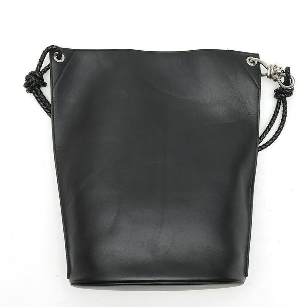 Bottega Veneta Black Leather Shoulder Bag (Pre-Owned)