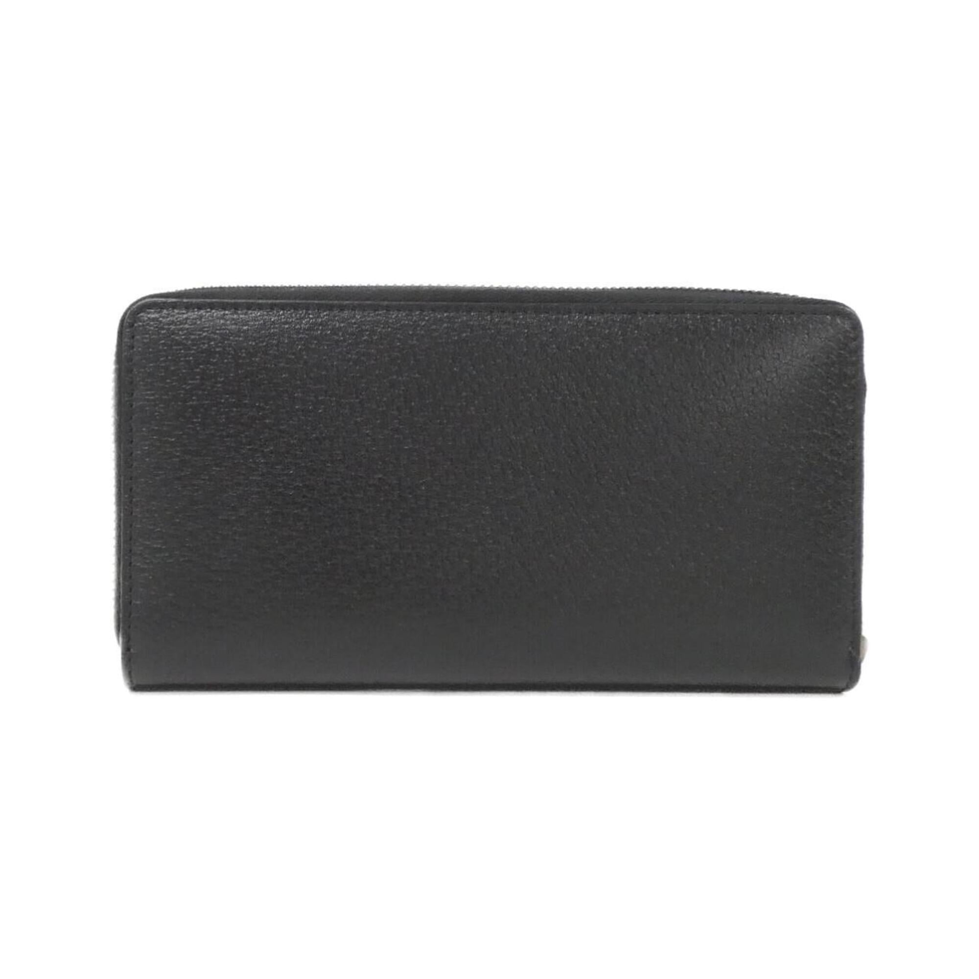 Gucci Black Leather Long Wallet (Bi-Fold) (Pre-Owned)