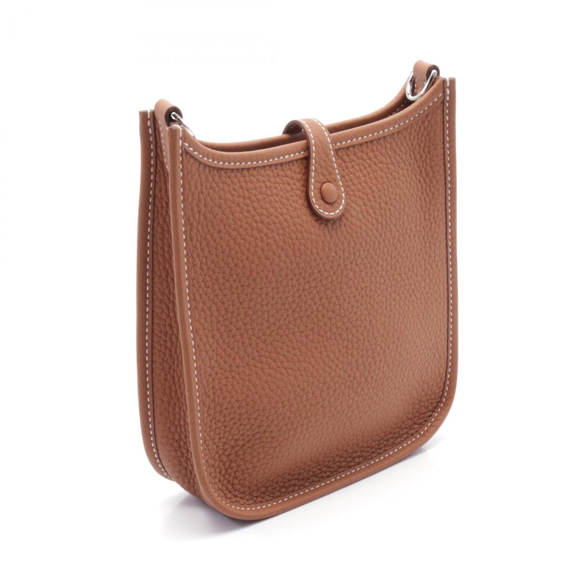 Hermes Brown Taurillon Clemence Leather Shoulder Bag (Pre-Owned)