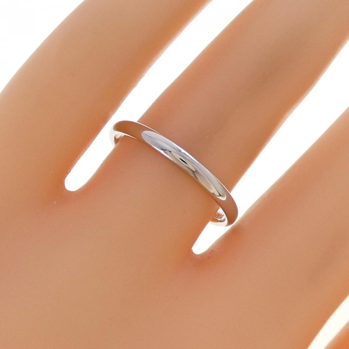 Tiffany Silver Platinum 950 Band Ring (Pre-Owned)