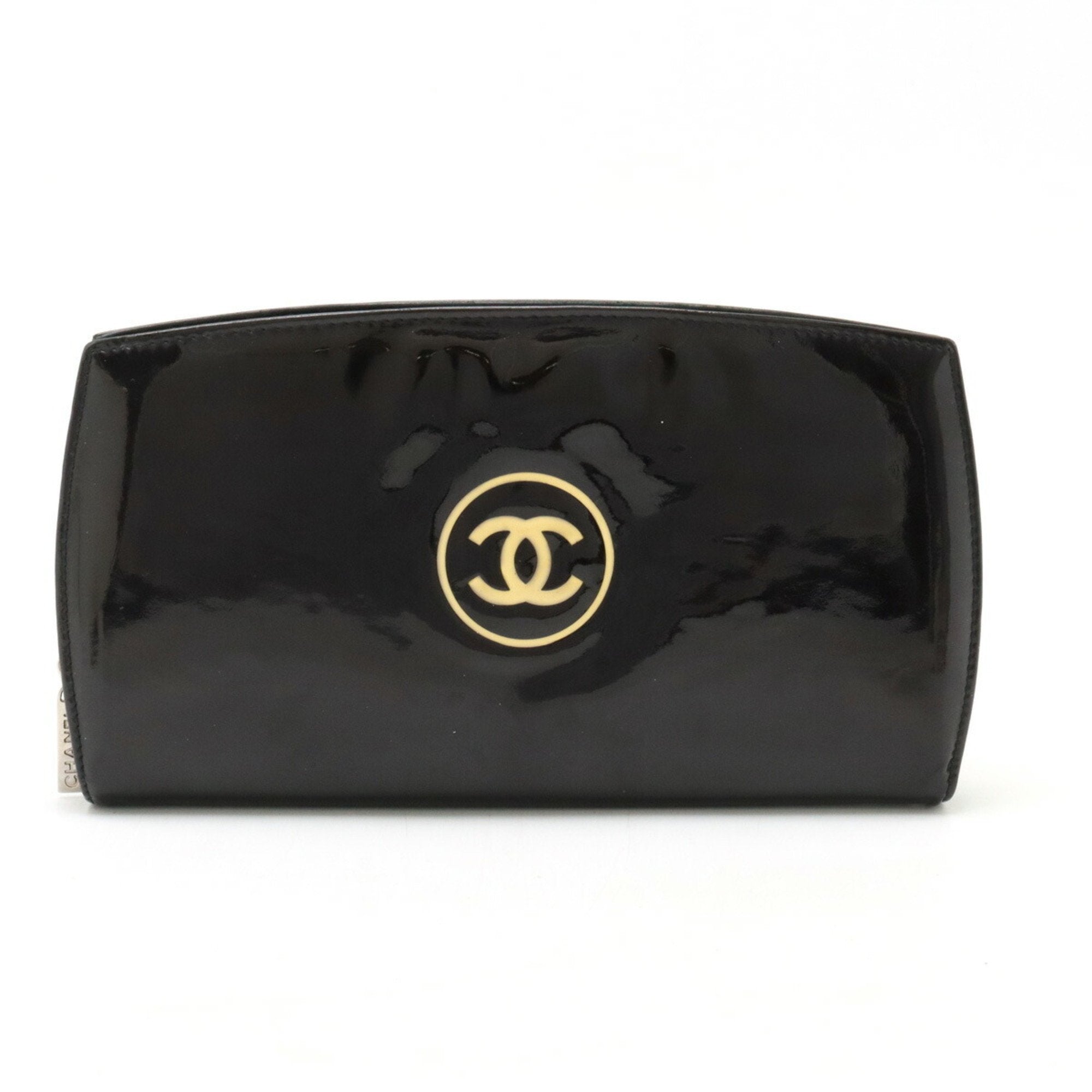 Chanel Black Leather Coin Purse/Coin Case (Pre-Owned)