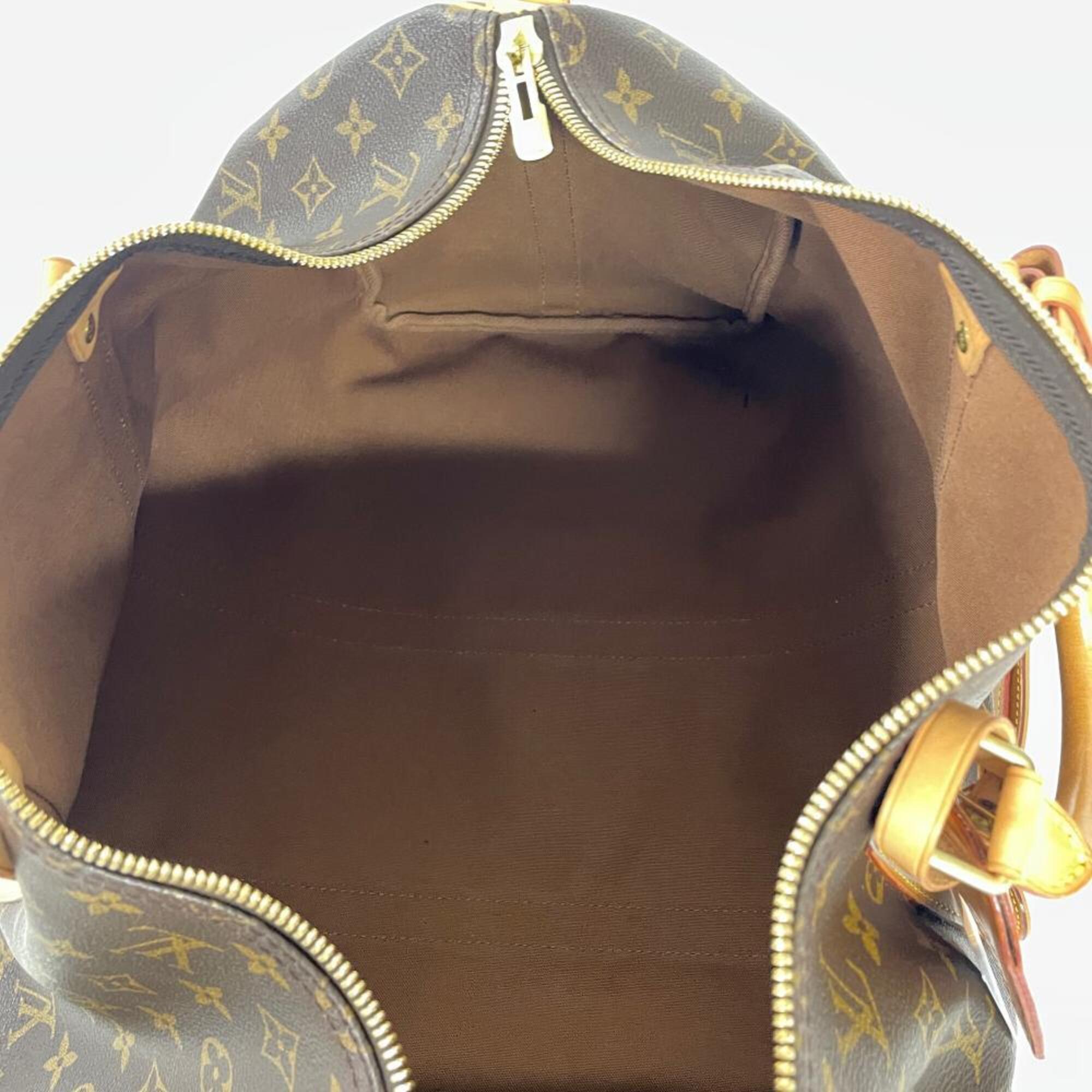 Louis Vuitton Brown Monogram Canvas Boston Bag (Pre-Owned)