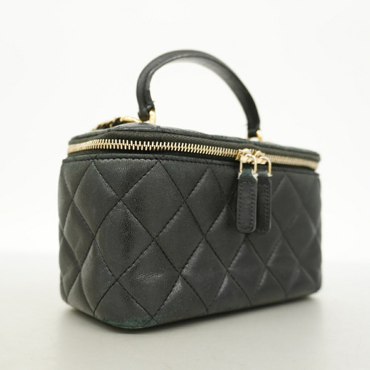 Chanel Black Leather Vanity Bag (Pre-Owned)