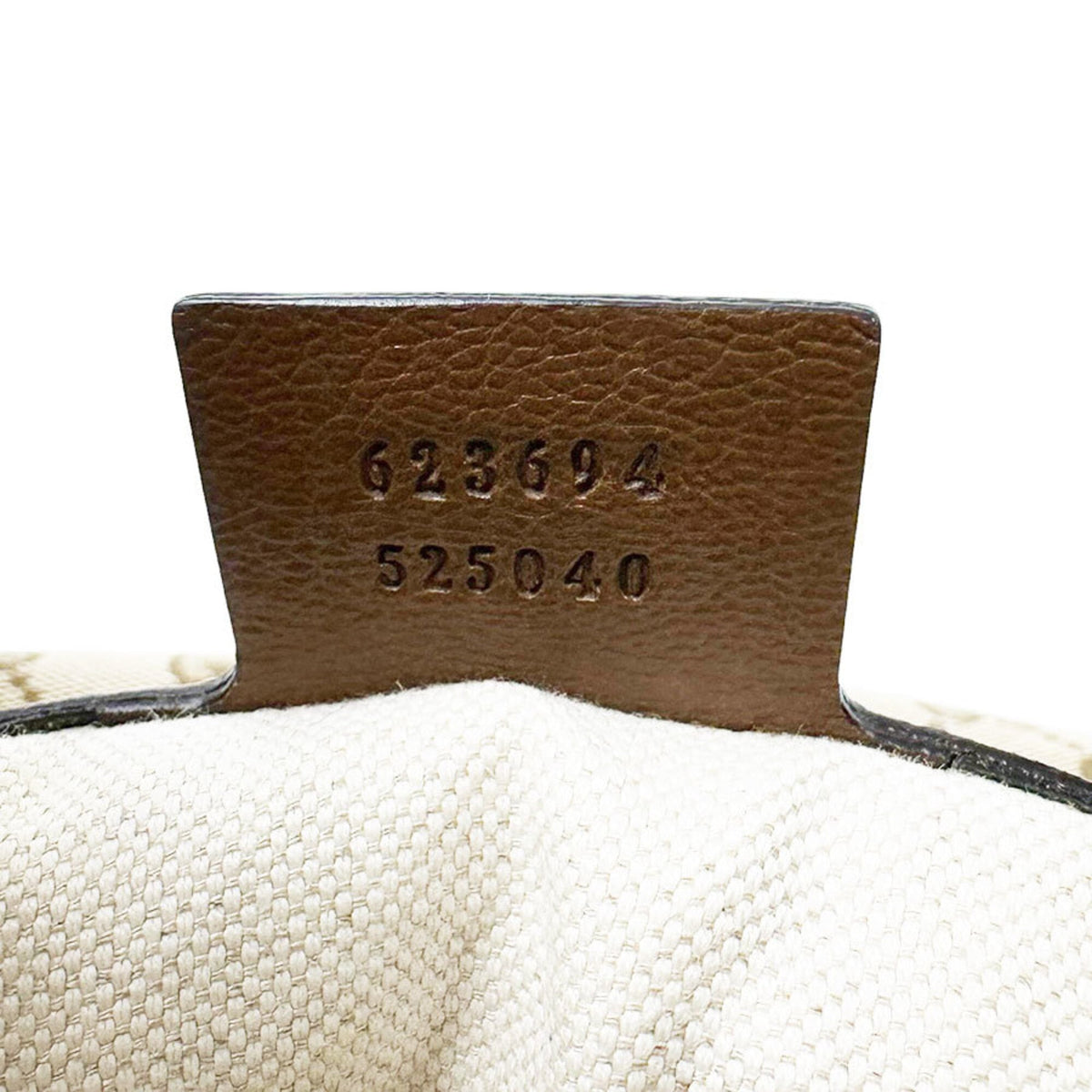 Gucci Brown Gg Canvas Leather Handbag (Pre-Owned)