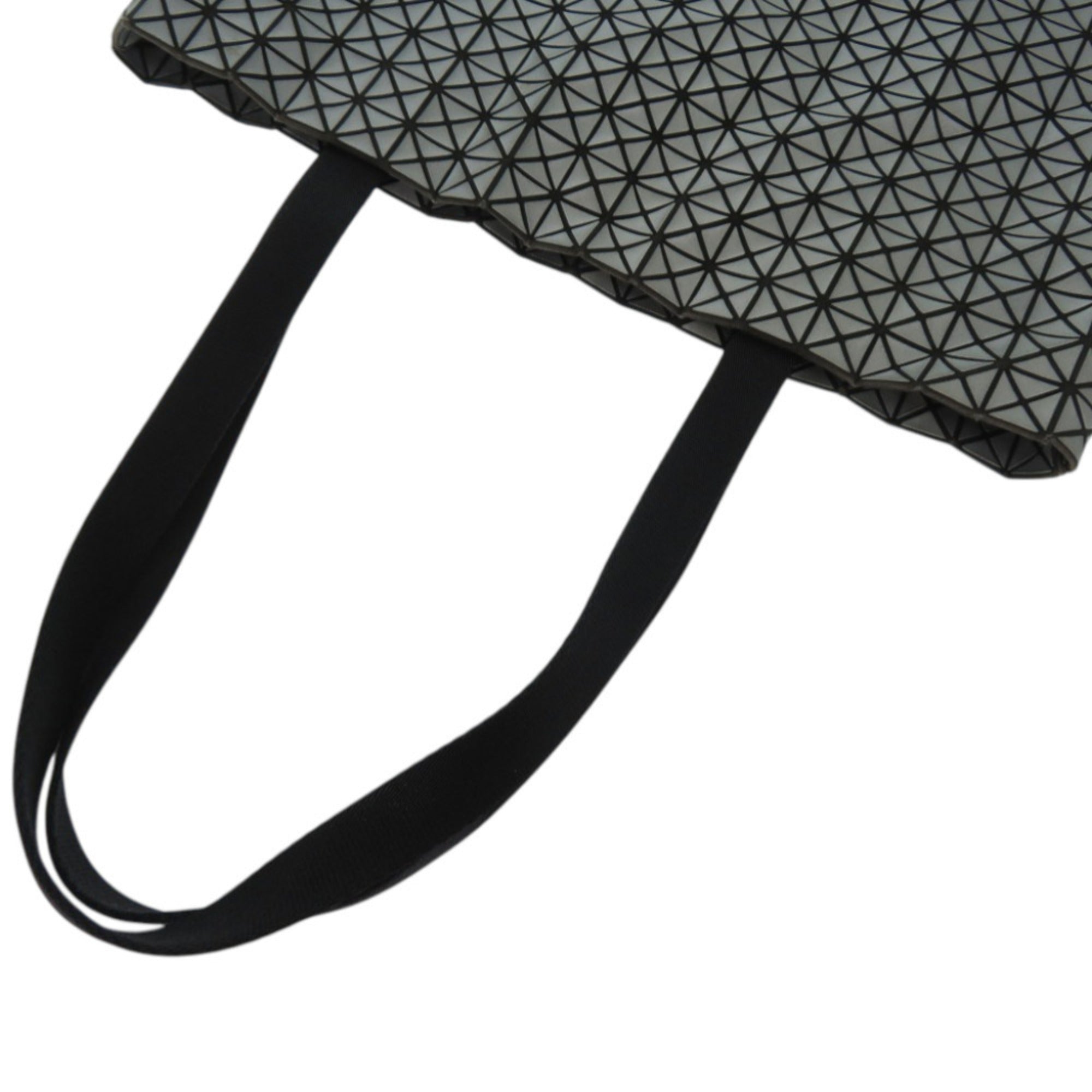 Issey Miyake Black Gray Cotton Tote Bag (Pre-Owned)