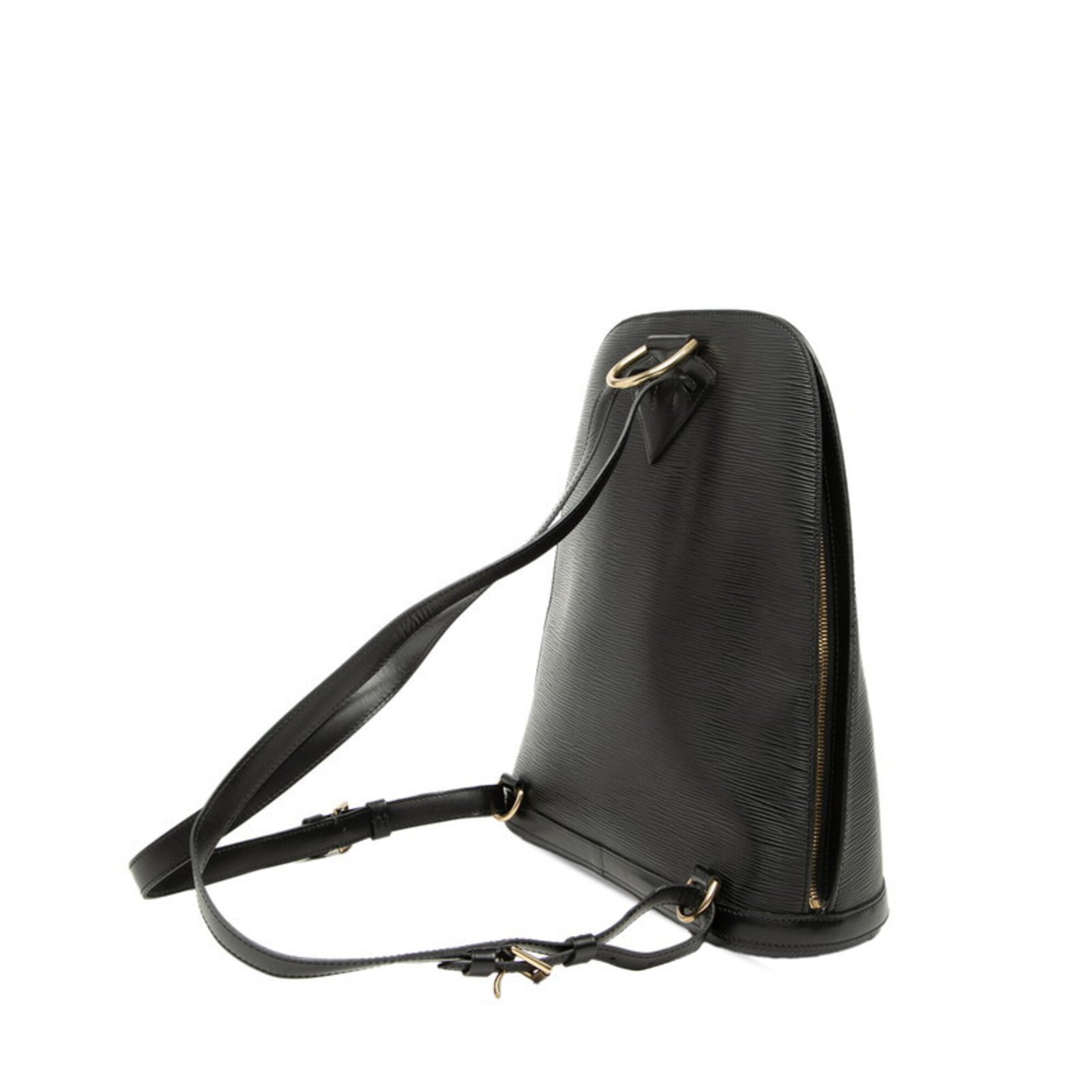 Louis Vuitton Black Leather Backpack (Pre-Owned)