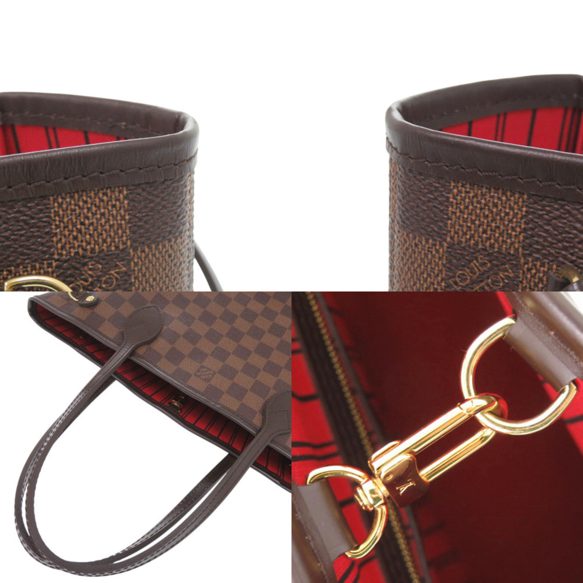 Louis Vuitton Cerise Damier Canvas Damier Canvas Handbag Tote Bag (Pre-Owned)