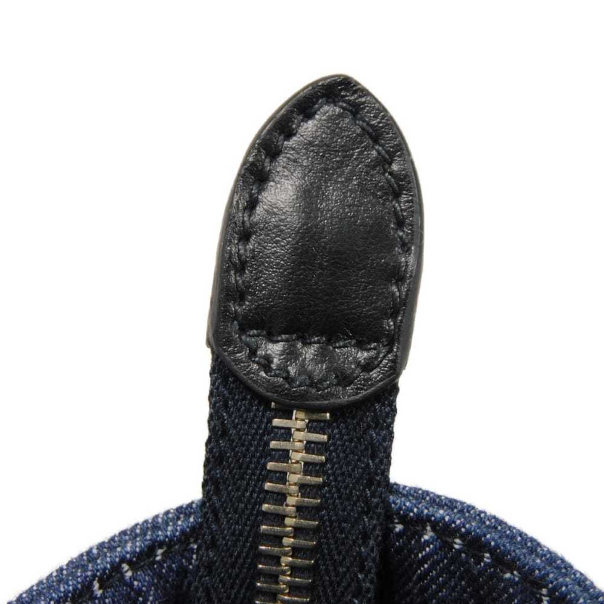 Miu Miu Blue Denim Shoulder Bag Tote Bag (Pre-Owned)