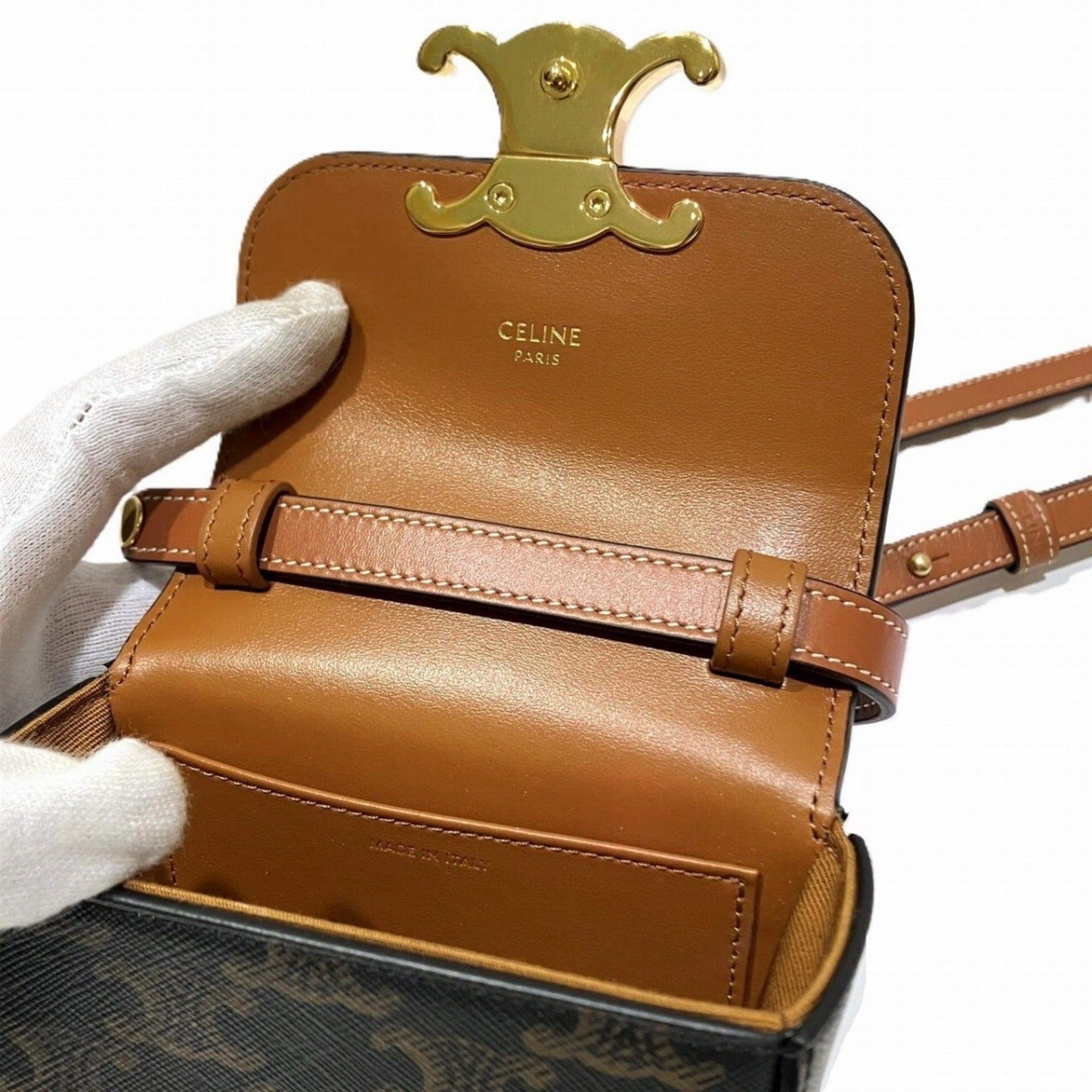 Celine Brown Pvc Shoulder Bag (Pre-Owned)