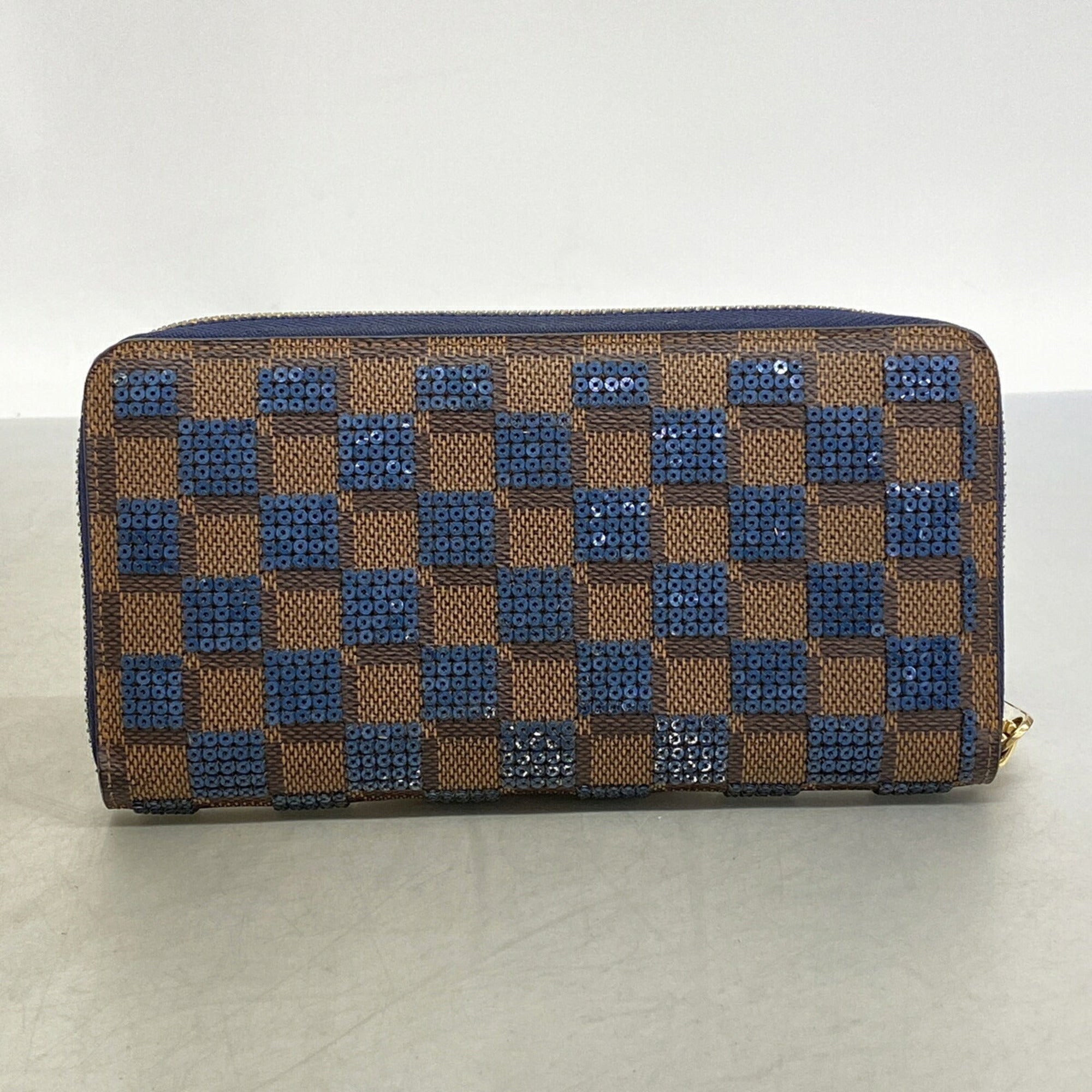 Louis Vuitton Blue Ebene Long Wallet (Bi-Fold) (Pre-Owned)