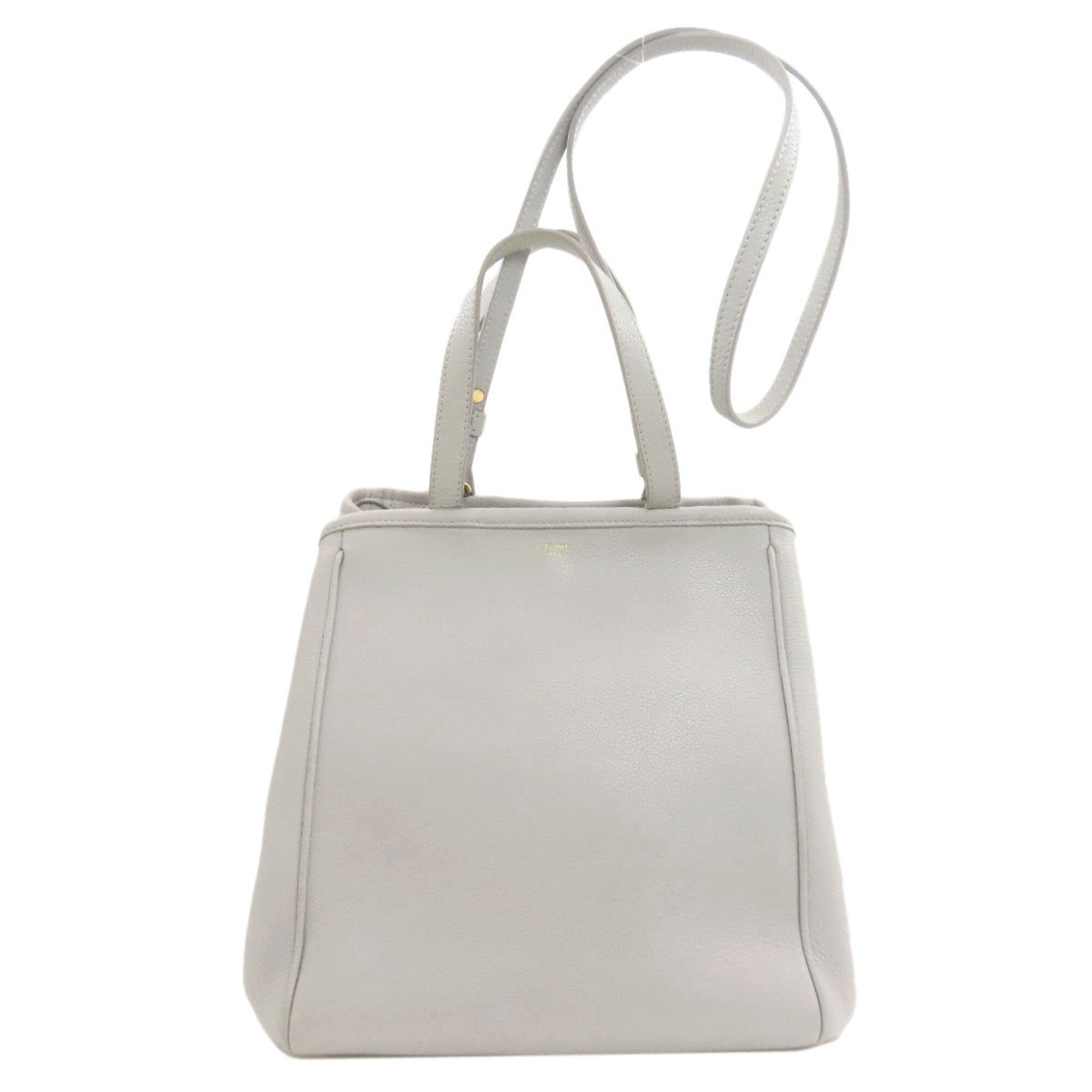 Celine Gray Leather Handbag (Pre-Owned)