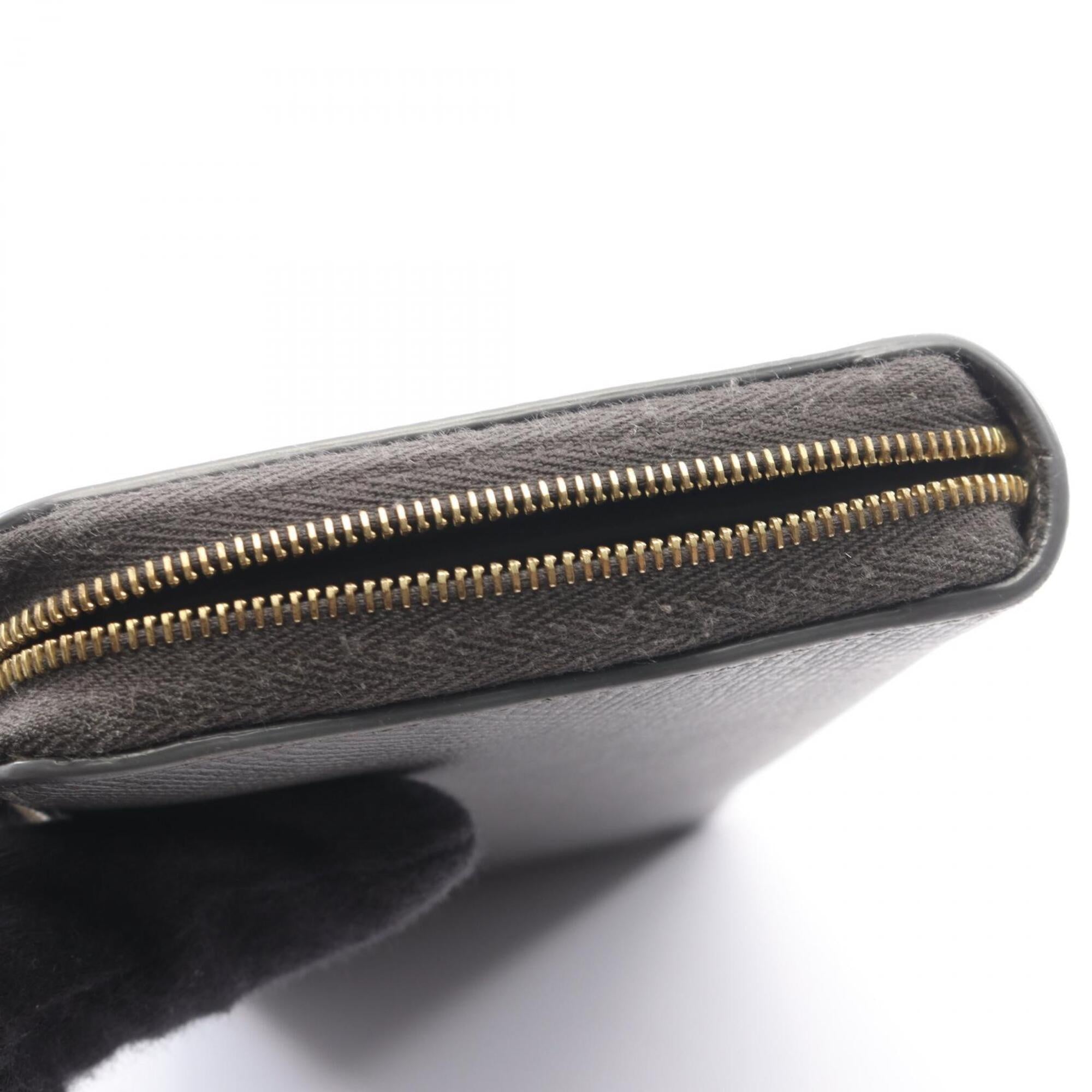 Celine Gray Leather Long Wallet (Bi-Fold) (Pre-Owned)