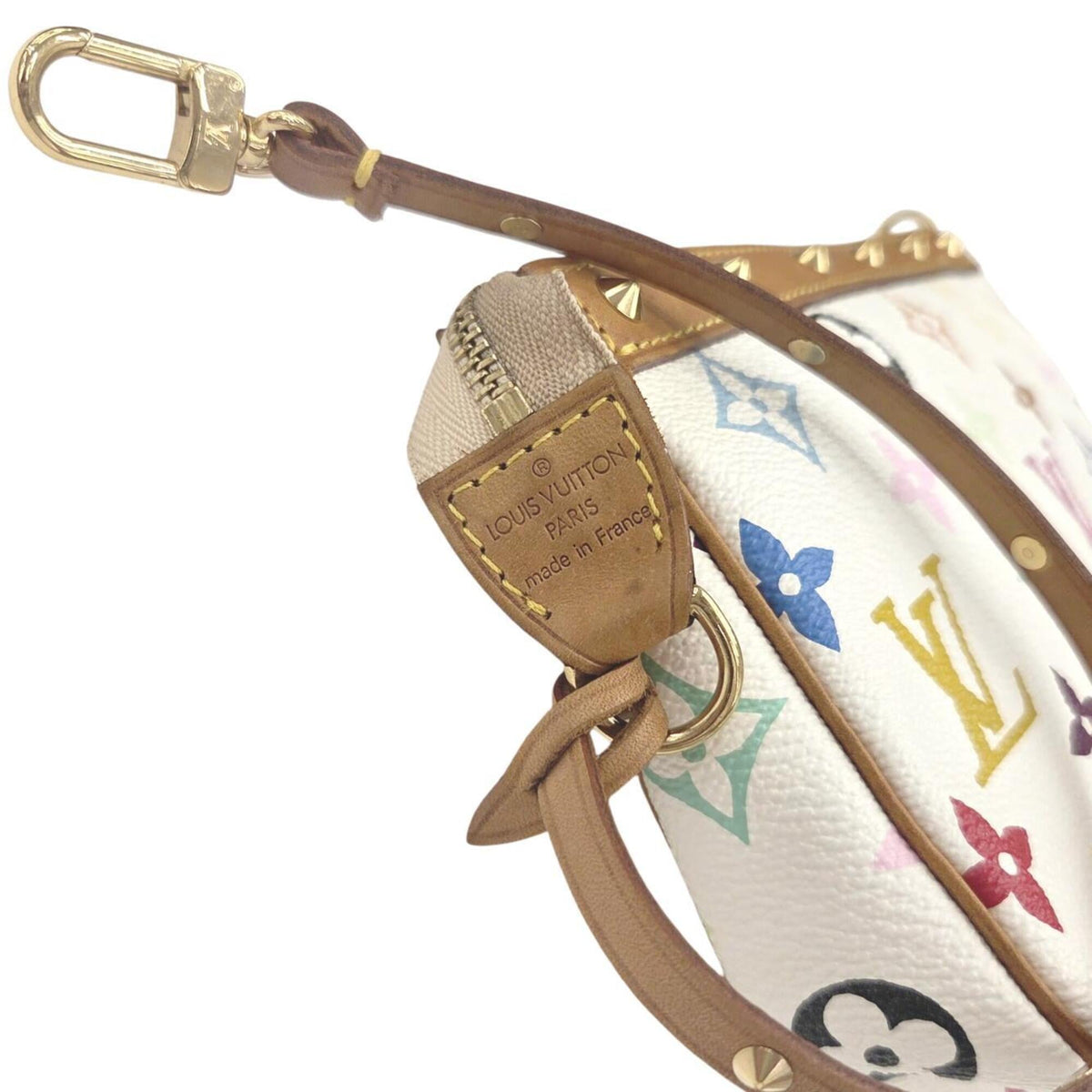 Louis Vuitton Blanc Monogram Multicolore Pochette Pouch (Pre-Owned)