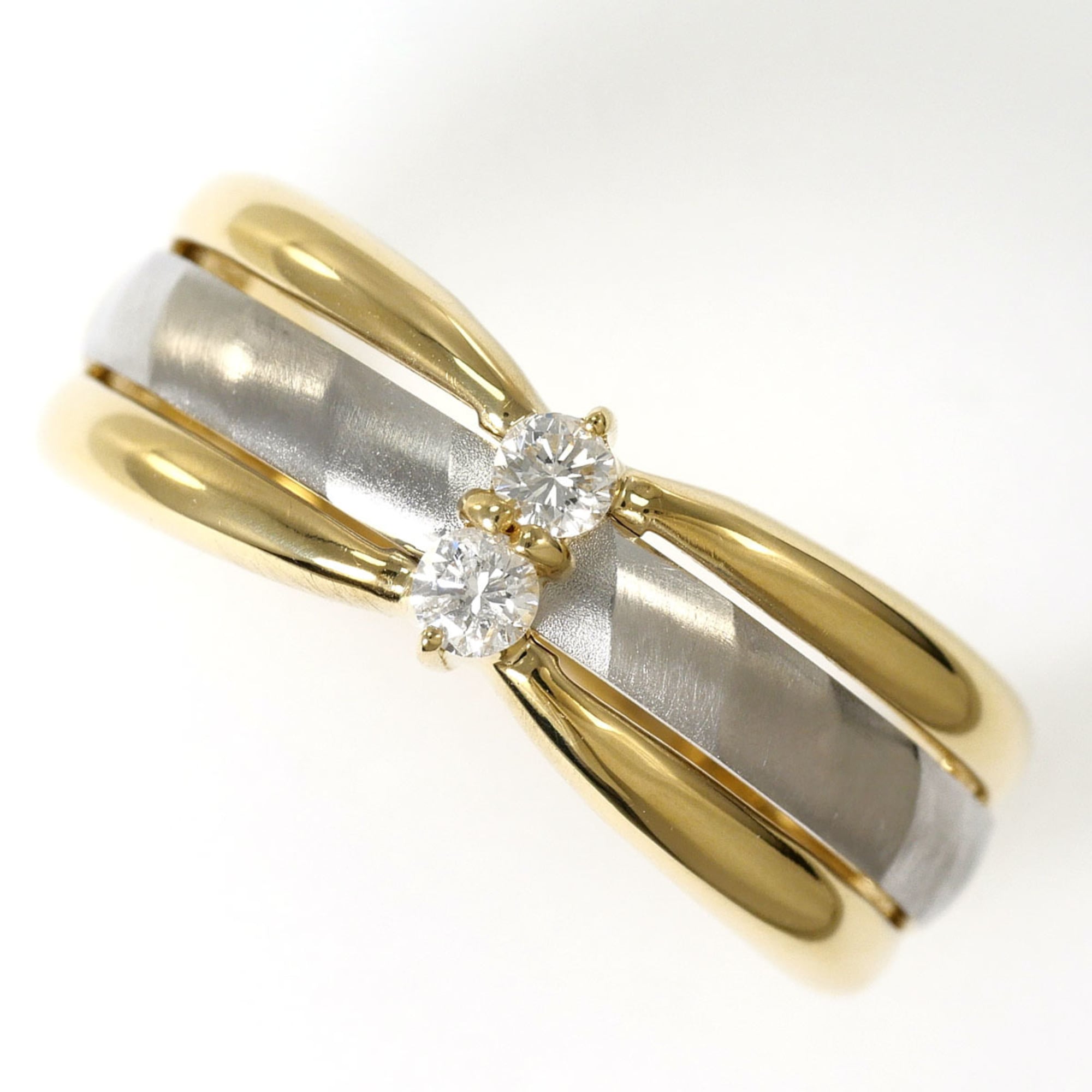 Unbranded Platinum Yellow Yellow Gold (18K) Platinum 900 Band Ring (Pre-Owned)