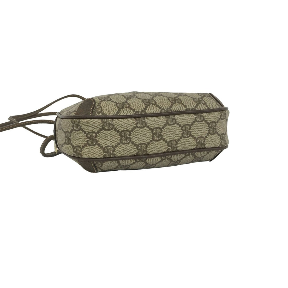 Gucci Brown Green Red Color Leather Pvc Pochette Shoulder Bag (Pre-Owned)