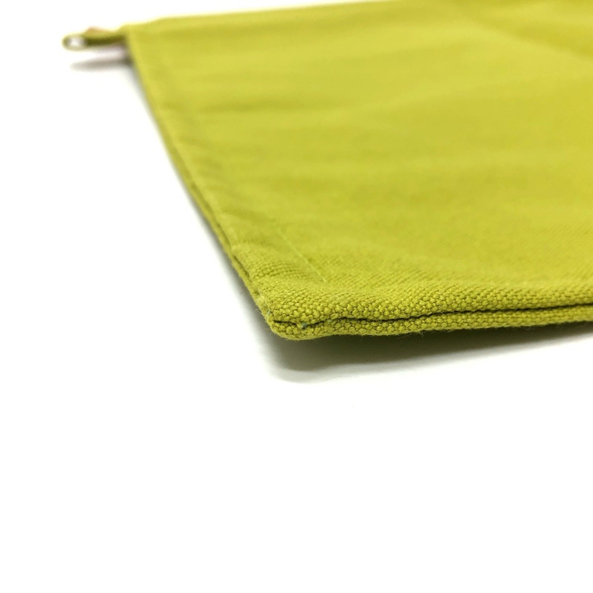 Hermes Green Canvas Pouch (Pre-Owned)