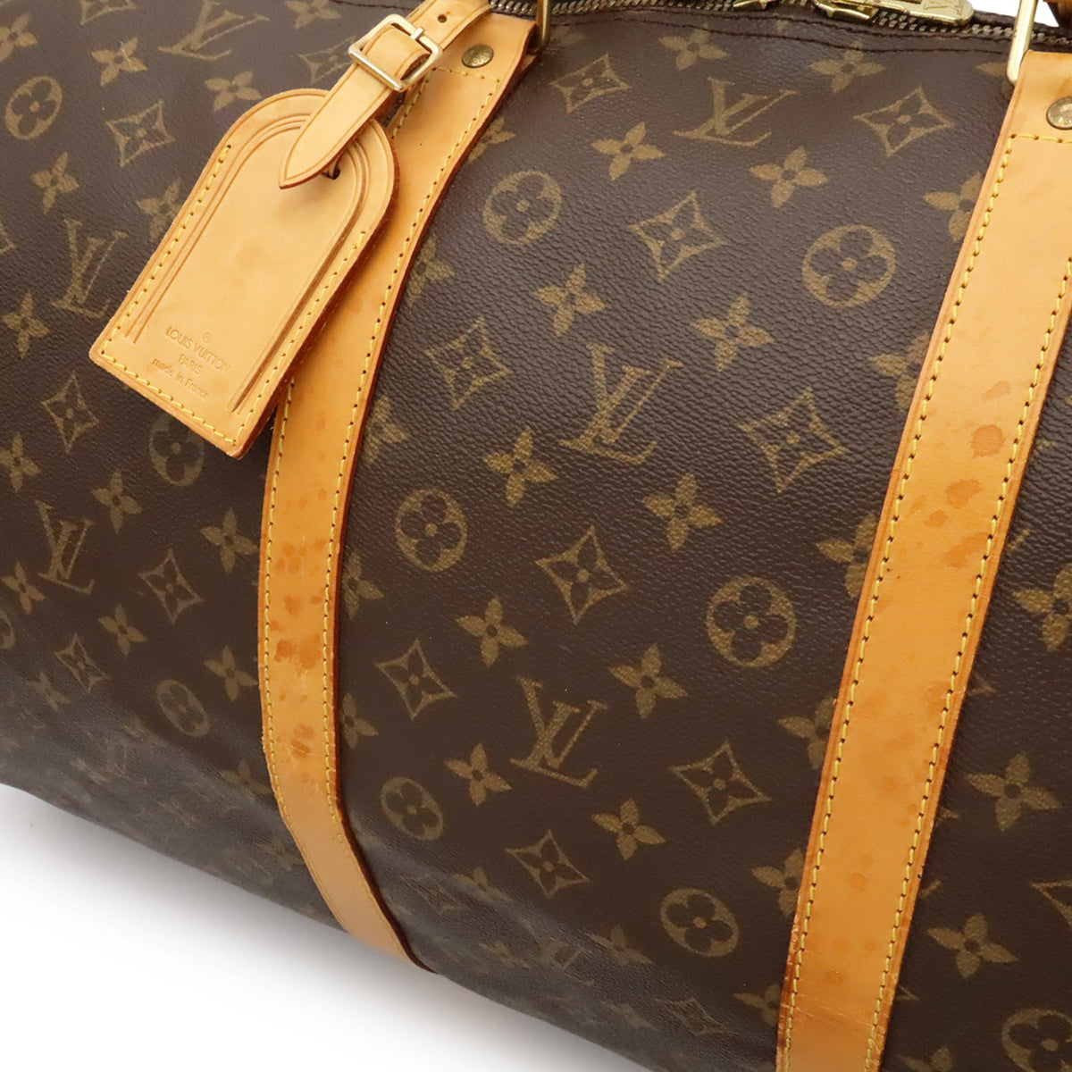 Louis Vuitton Brown Monogram Monogram Boston Bag Handbag (Pre-Owned)