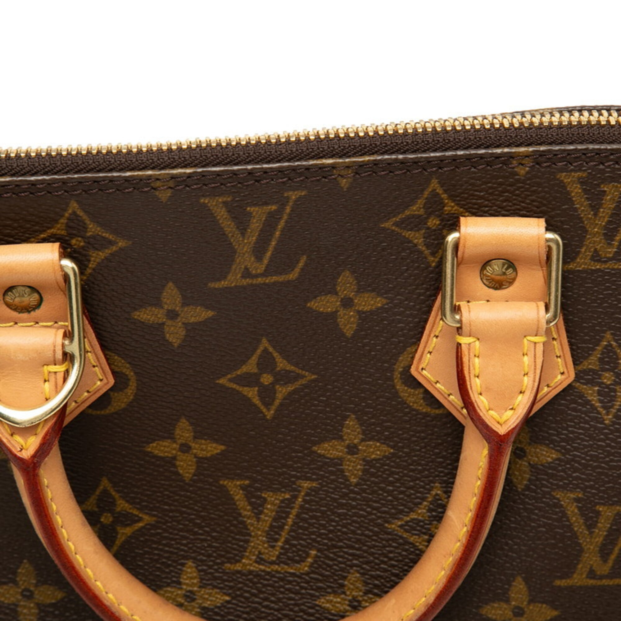 Louis Vuitton Brown Pvc Leather Handbag (Pre-Owned)
