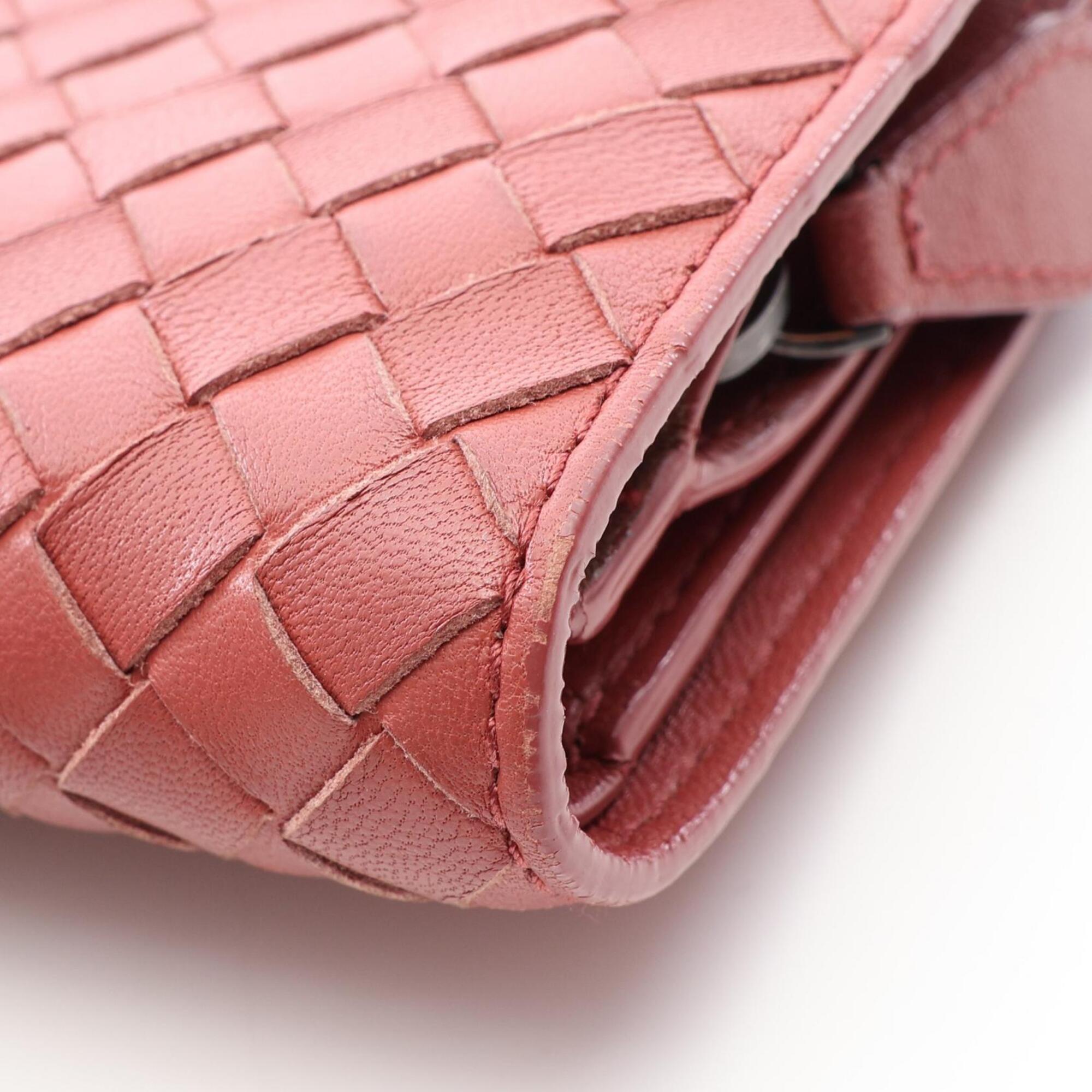 Bottega Veneta Bordeaux Intrecciato Wallet (Bi-Fold) (Pre-Owned)