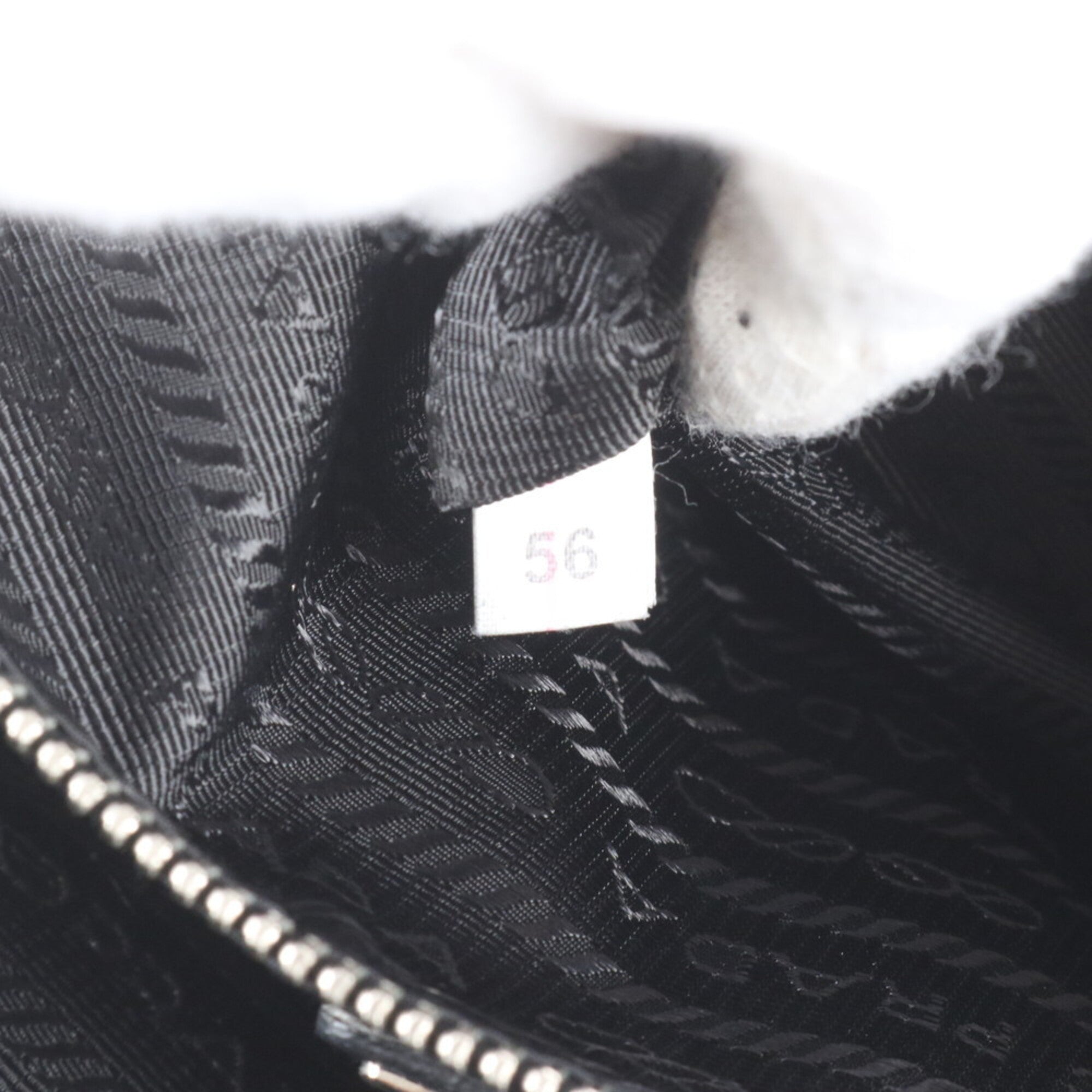 Prada Black Leather Canvas Backpack (Pre-Owned)