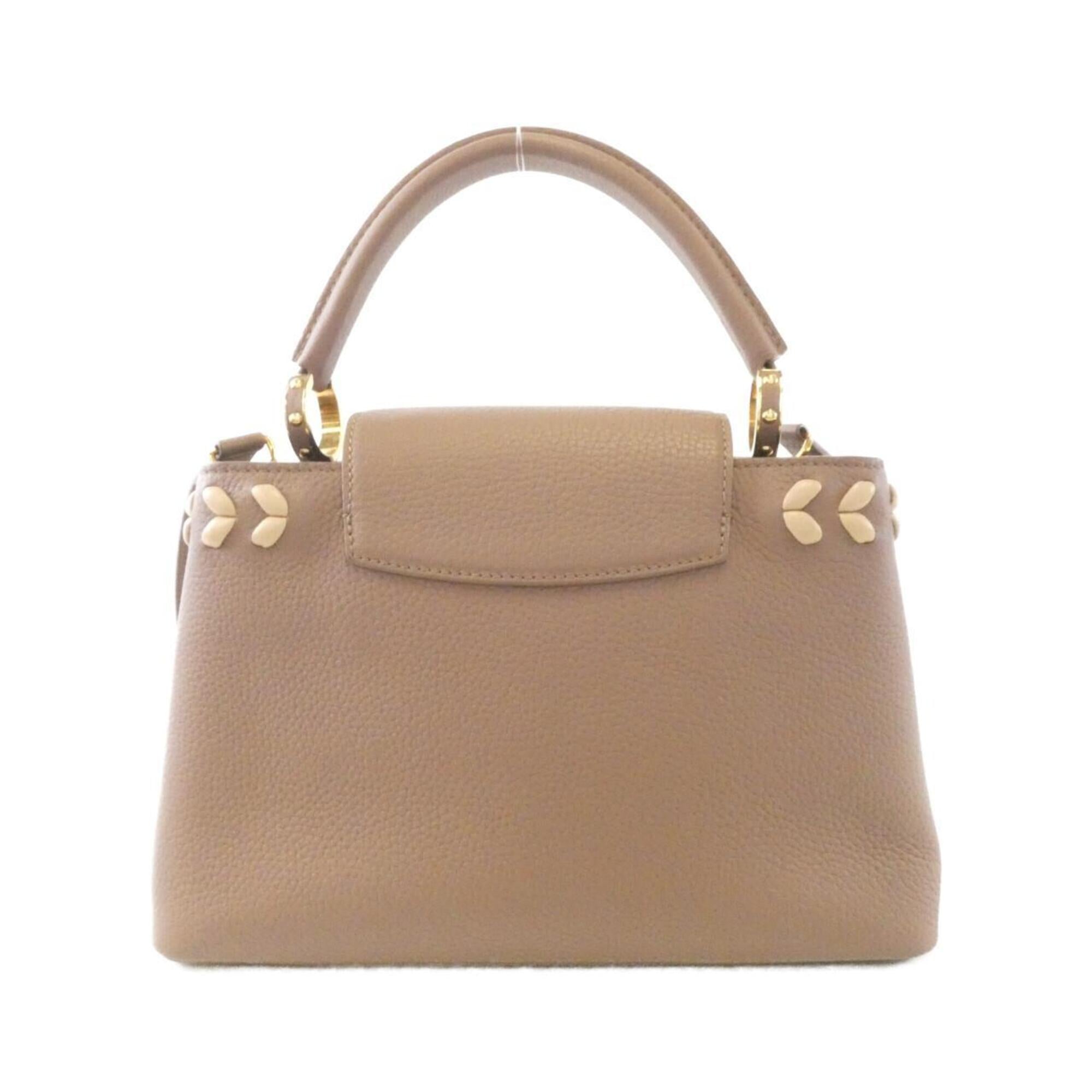 Louis Vuitton Beige Leather Handbag (Pre-Owned)
