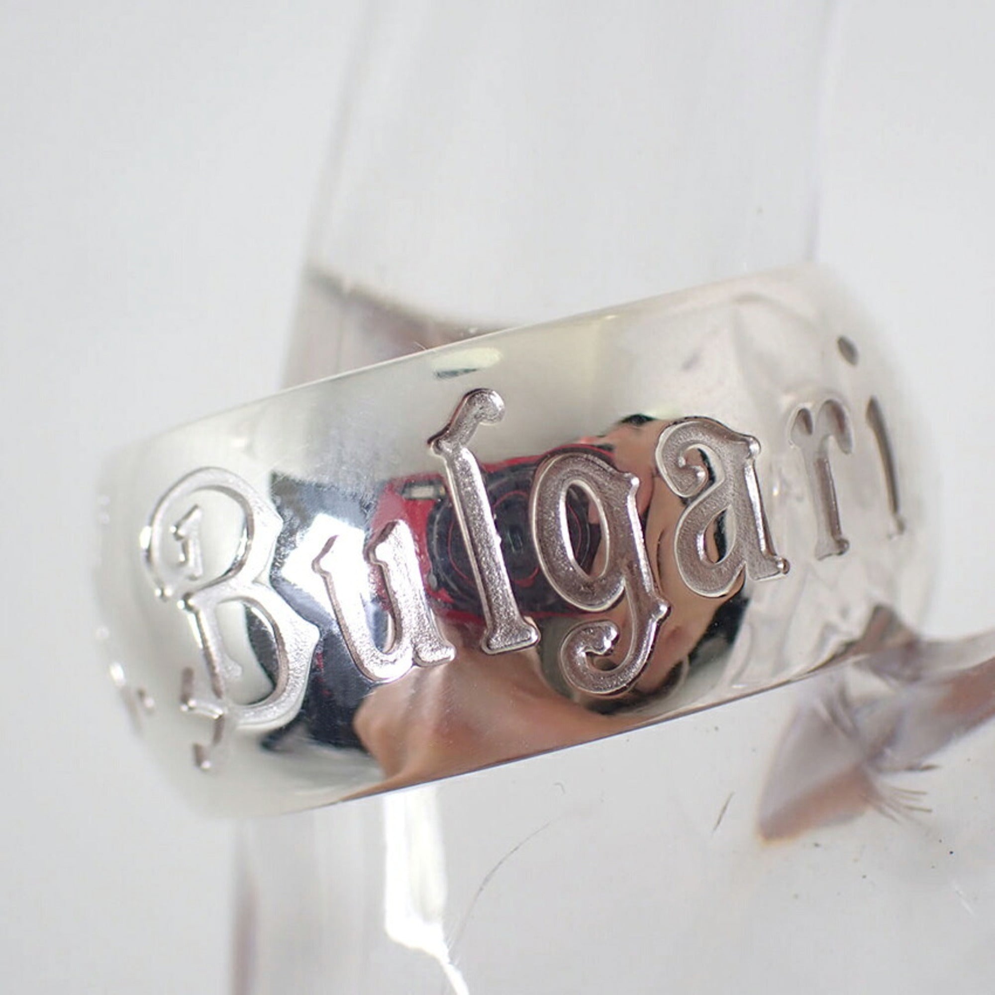 Bvlgari Sterling Silver 925 Band Ring (Pre-Owned)