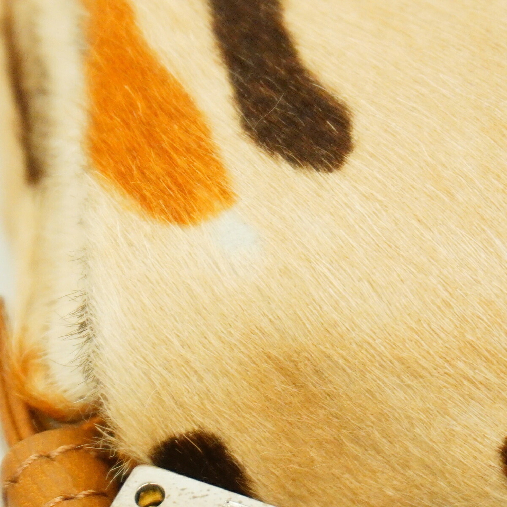 Fendi Beige Brown Handbag (Pre-Owned)
