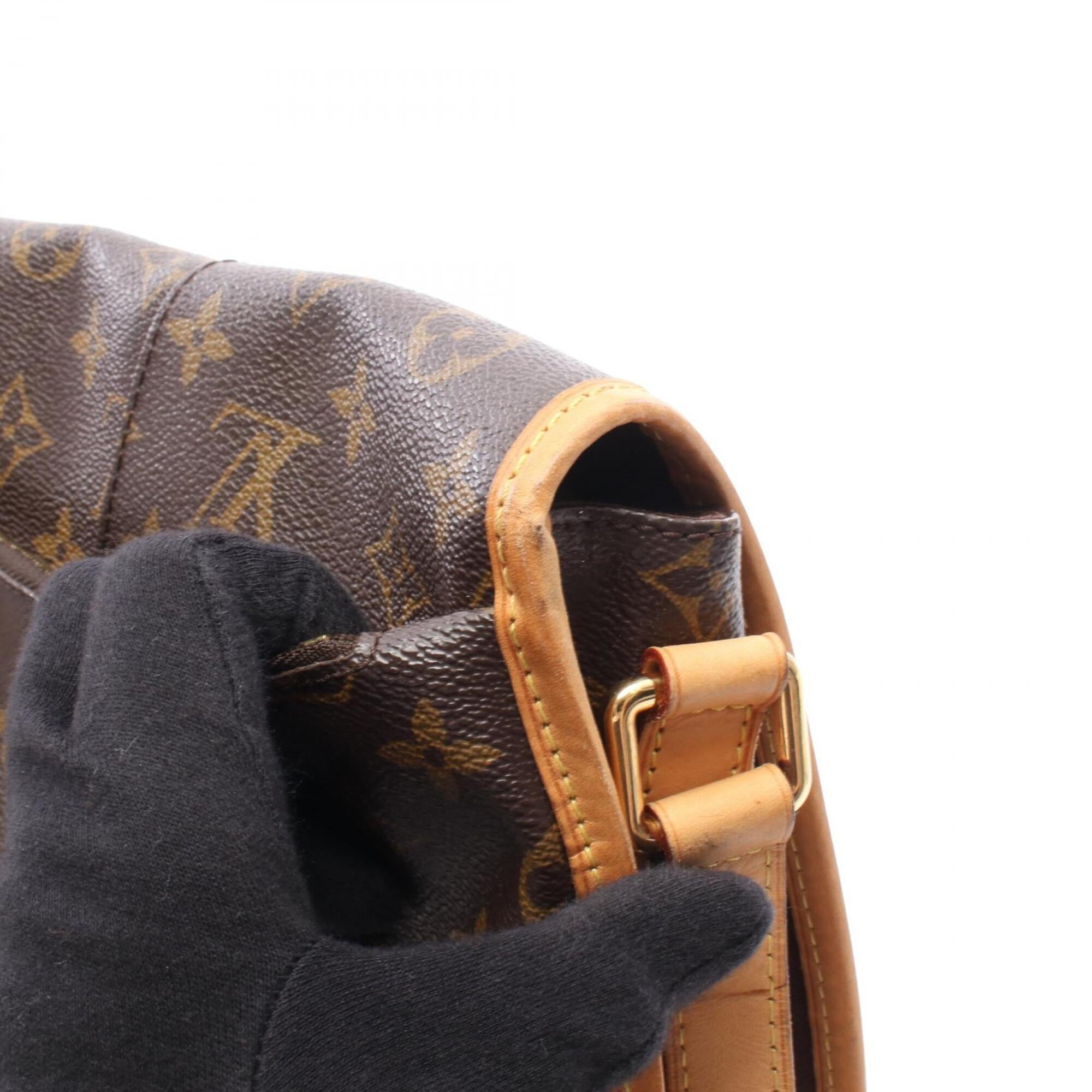 Louis Vuitton Brown Coated Canvas Monogram Pvc Leather Shoulder Bag (Pre-Owned)