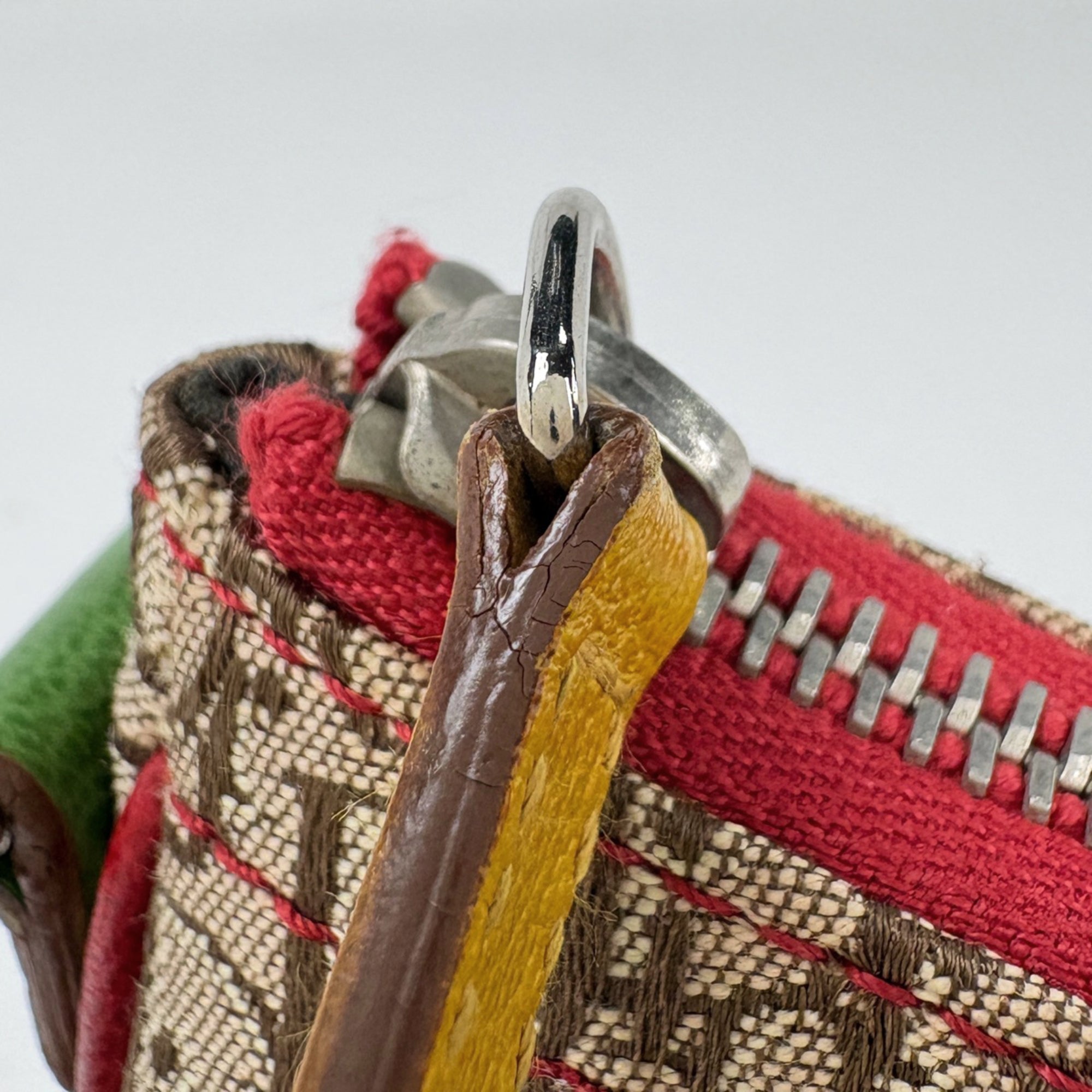 Christian Dior Rasta Brown Multi-Color Canvas Leather Saddle Bag Shoulder Bag (Pre-Owned)