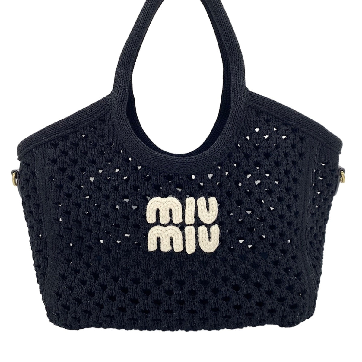 Miu Miu Black Mesh Handbag (Pre-Owned)