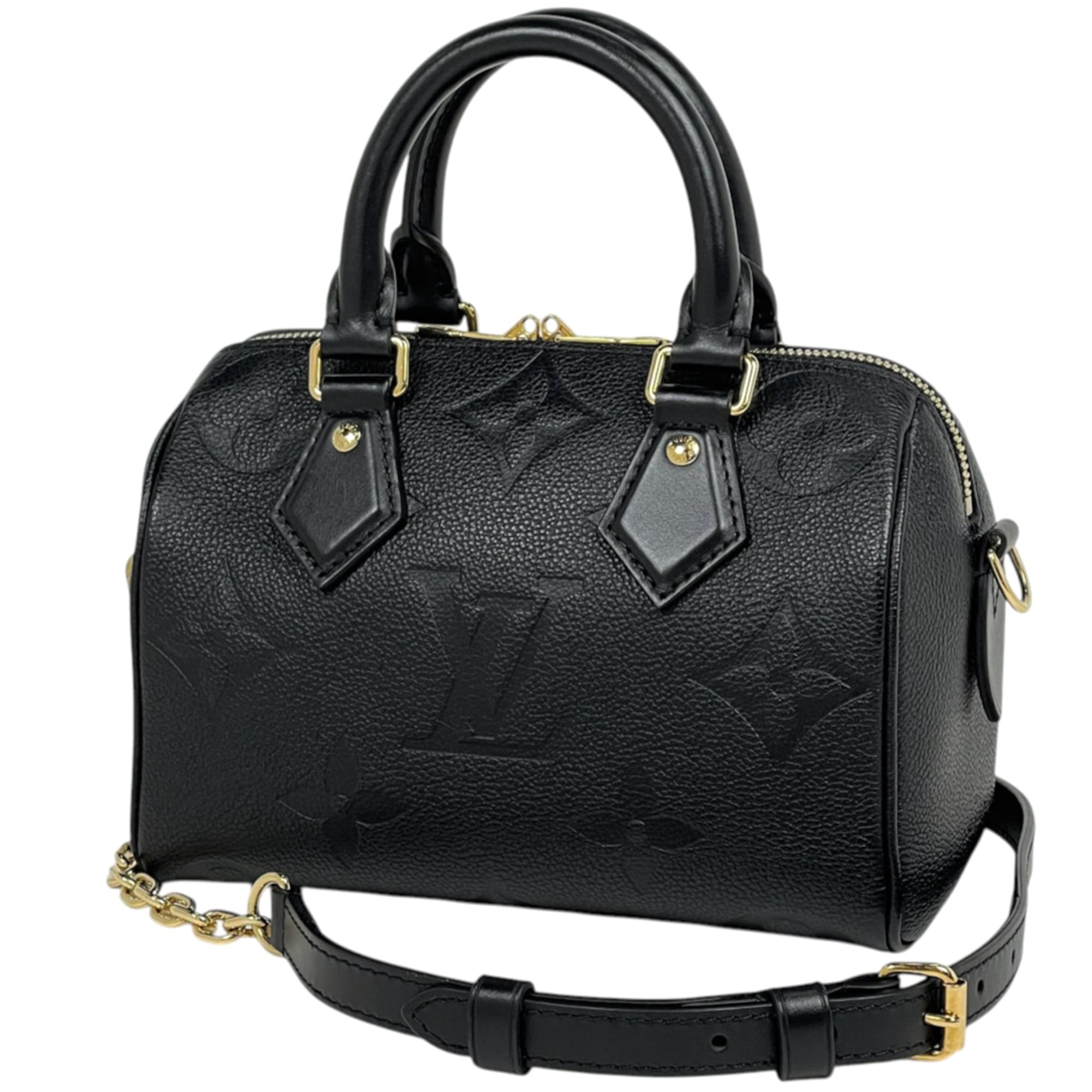 Louis Vuitton Black Noir Monogram Empreinte Handbag (Pre-Owned)
