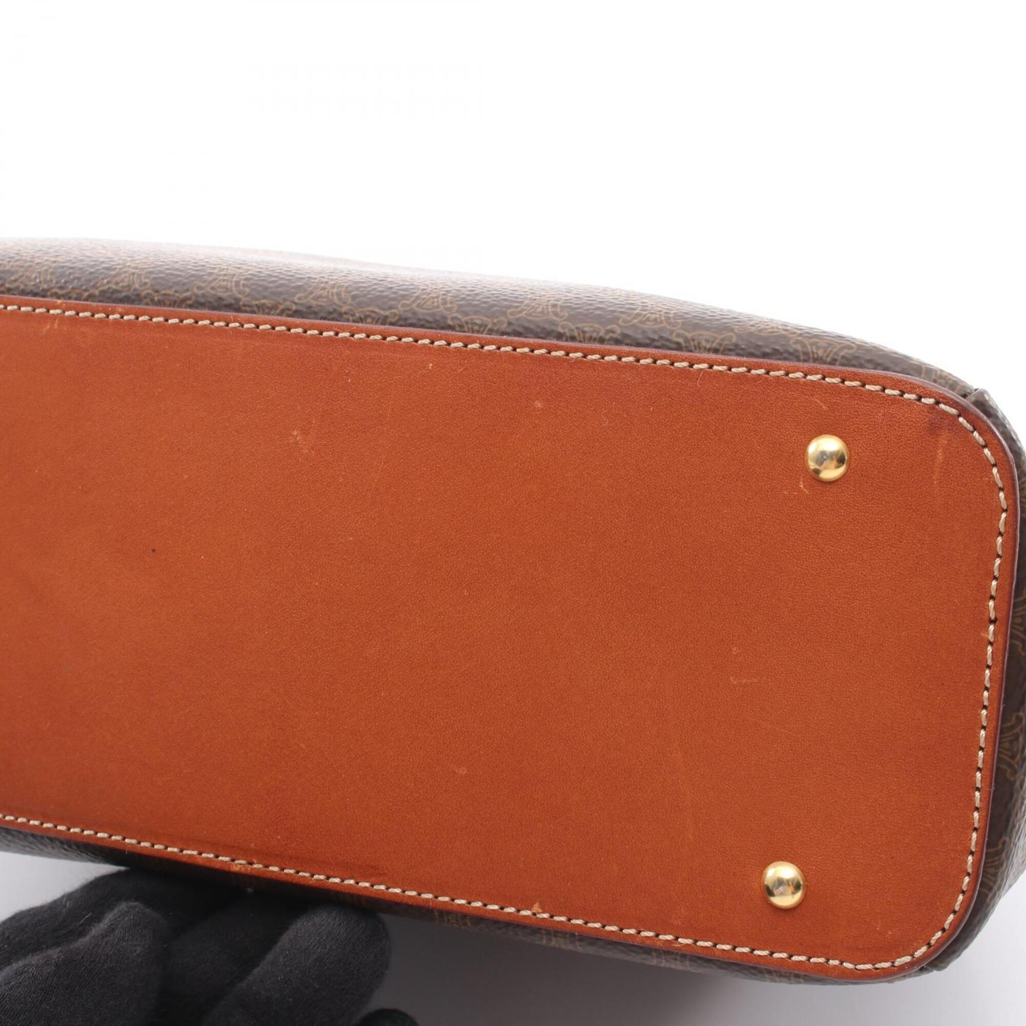 Celine Brown Coated Canvas Pvc Leather Handbag (Pre-Owned)