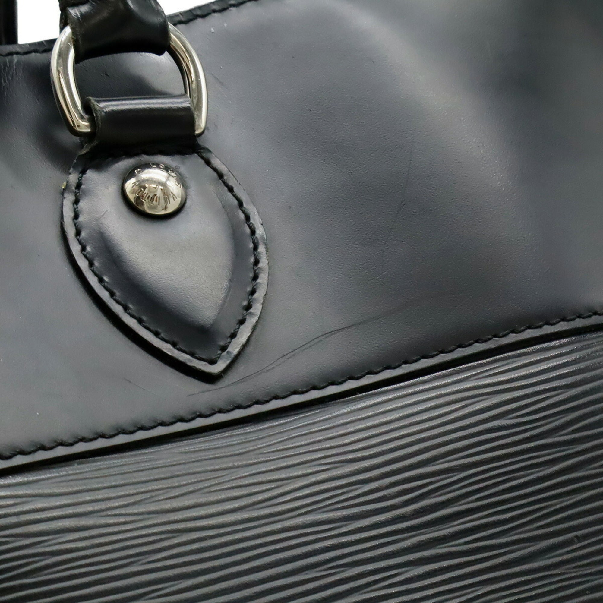 Louis Vuitton Noir Epi Leather Shoulder Bag Tote Bag (Pre-Owned)