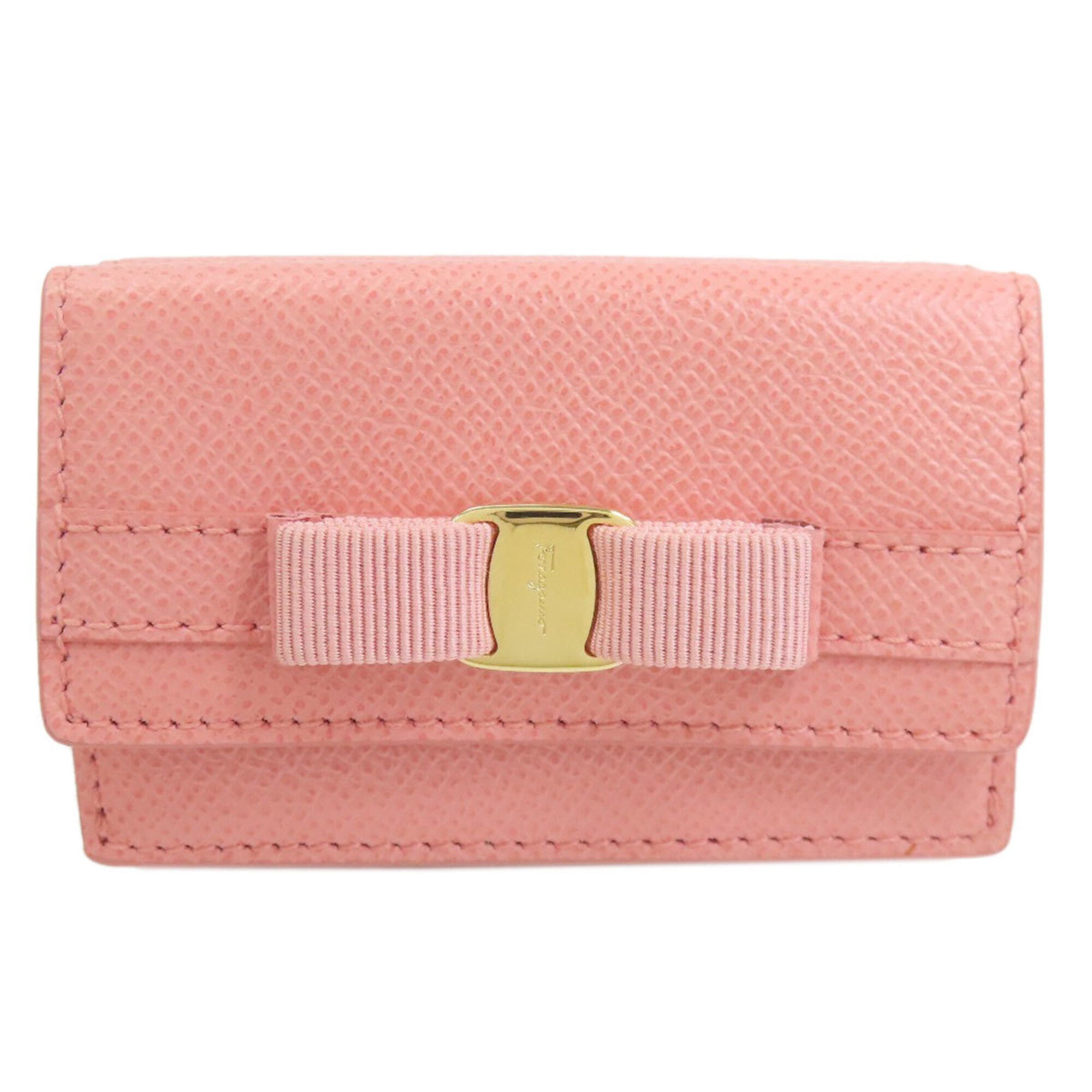 Salvatore Ferragamo Pink Leather Wallet (Bi-Fold) (Pre-Owned)