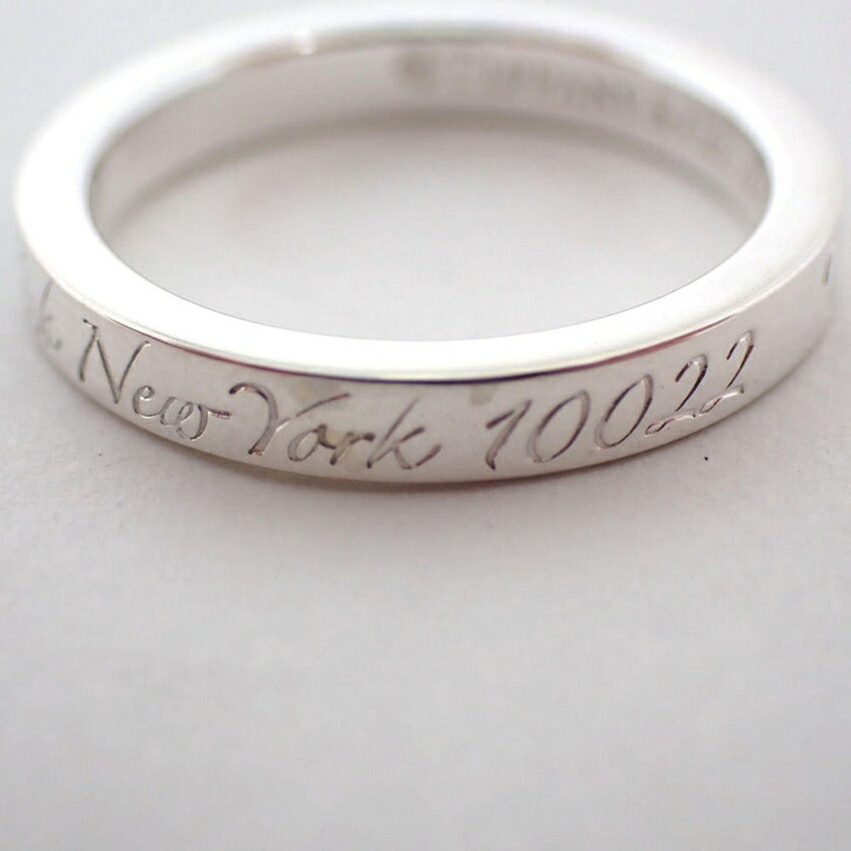 Tiffany Sterling Silver 925 Band Ring (Pre-Owned)